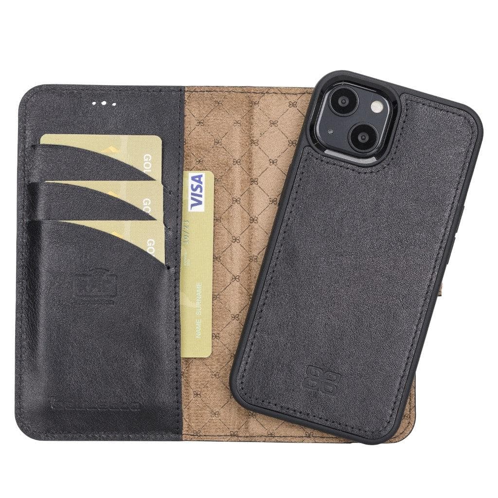 Magic iPhone 13 Series Detachable Leather Wallet Cases - MW