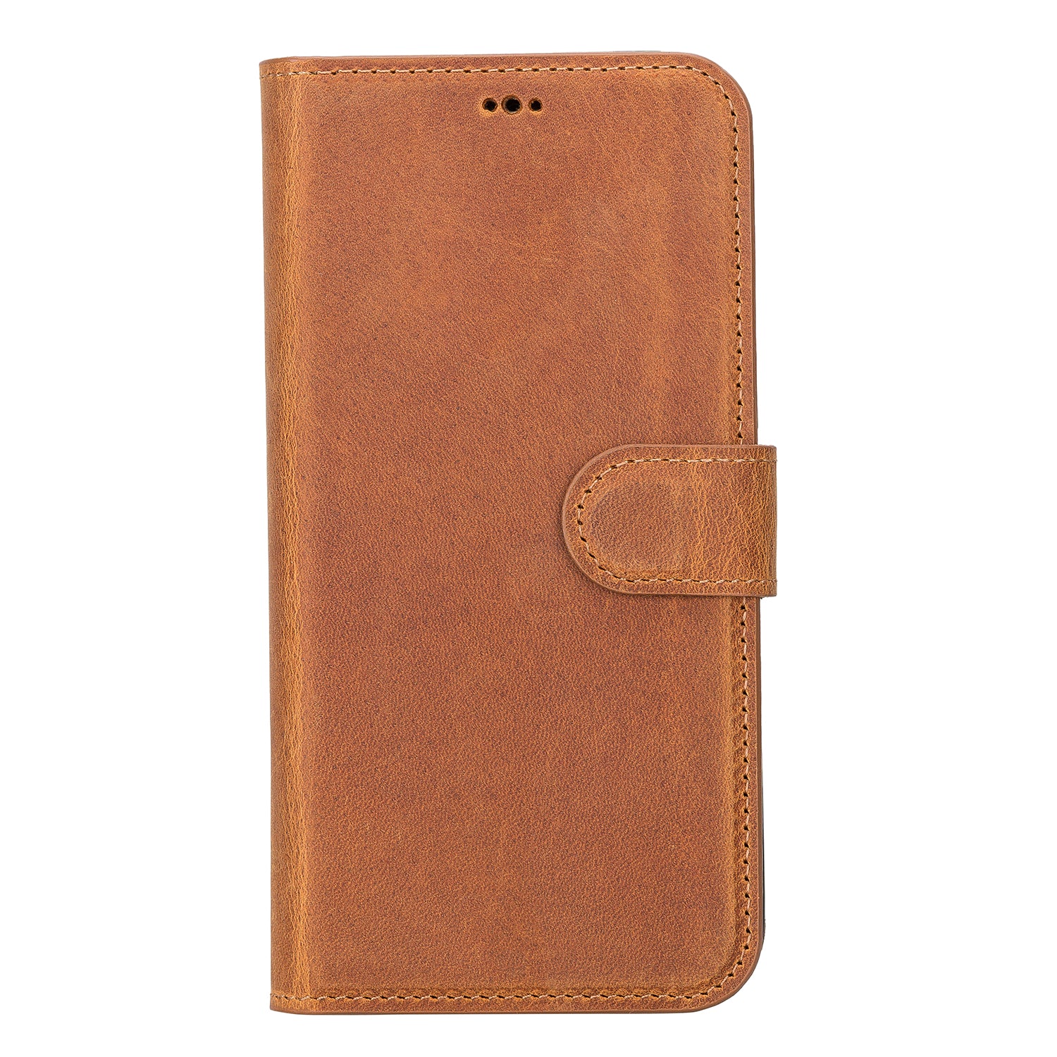 Liluri iPhone 14 Series Magnetic Detachable Genuine Leather Wallet Case