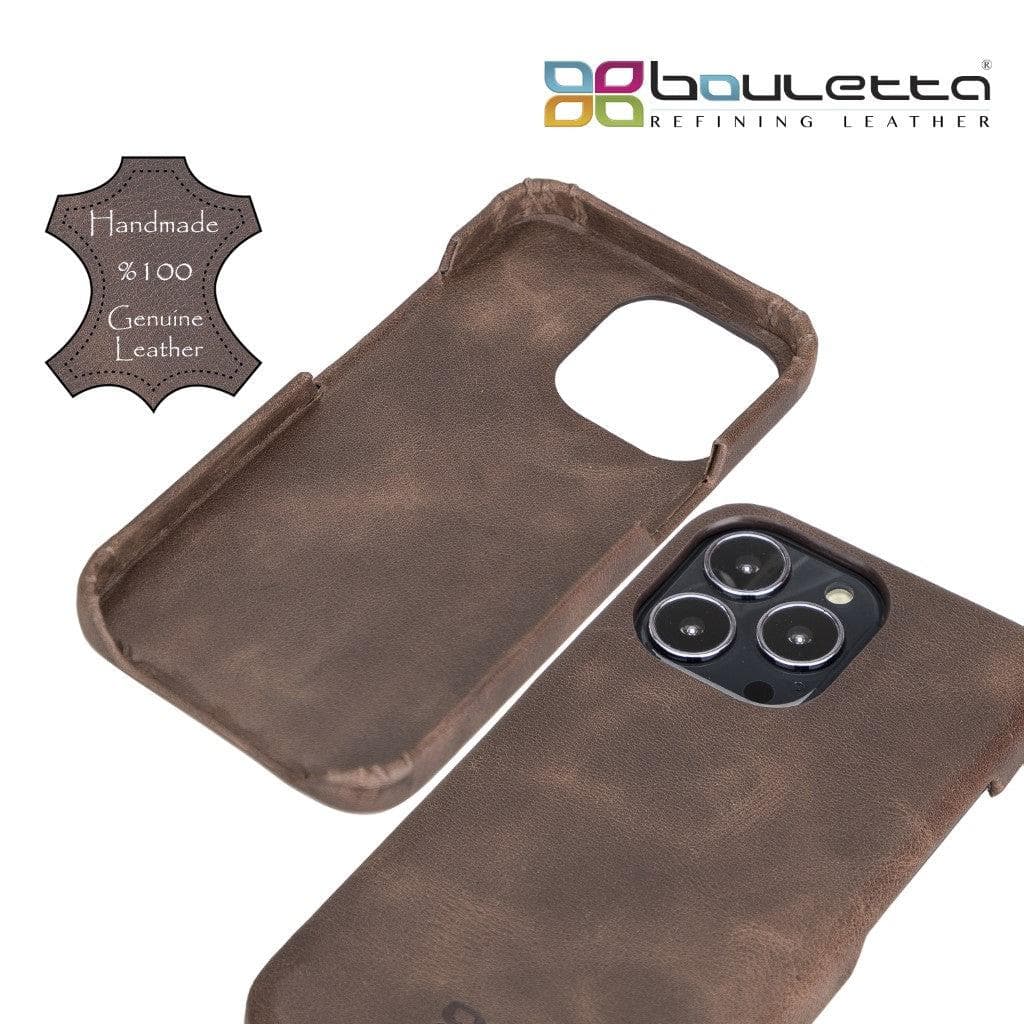 F360 iPhone 13 Series Full Genuine Leather Back Cover