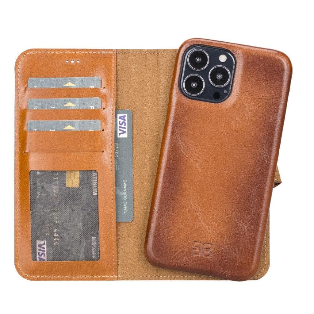 F360 Magic Wallet iPhone 13 Series Genuine Leather Detachable Wallet Case