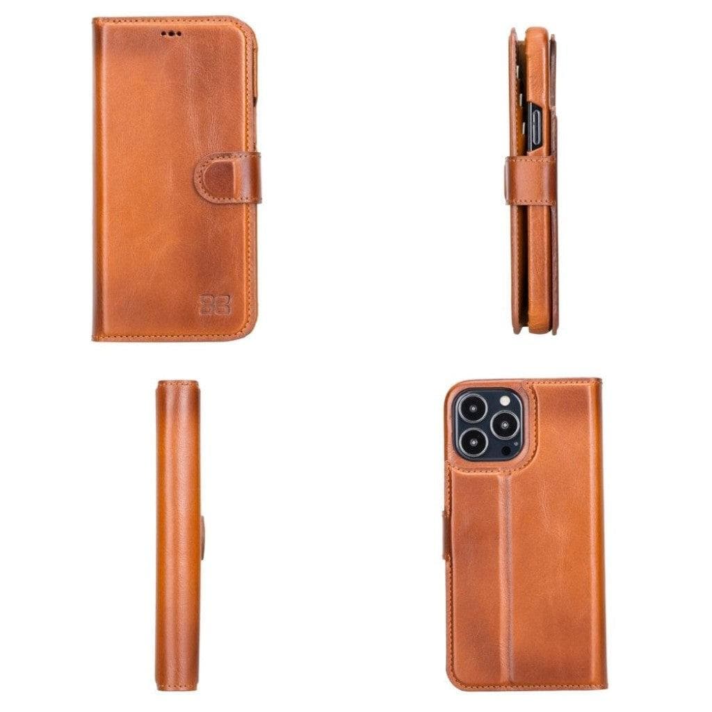 F360 Magic Wallet iPhone 13 Series Genuine Leather Detachable Wallet Case