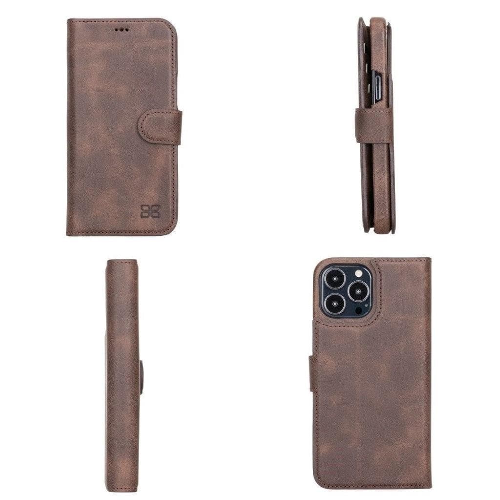 F360 Magic Wallet iPhone 13 Series Genuine Leather Detachable Wallet Case