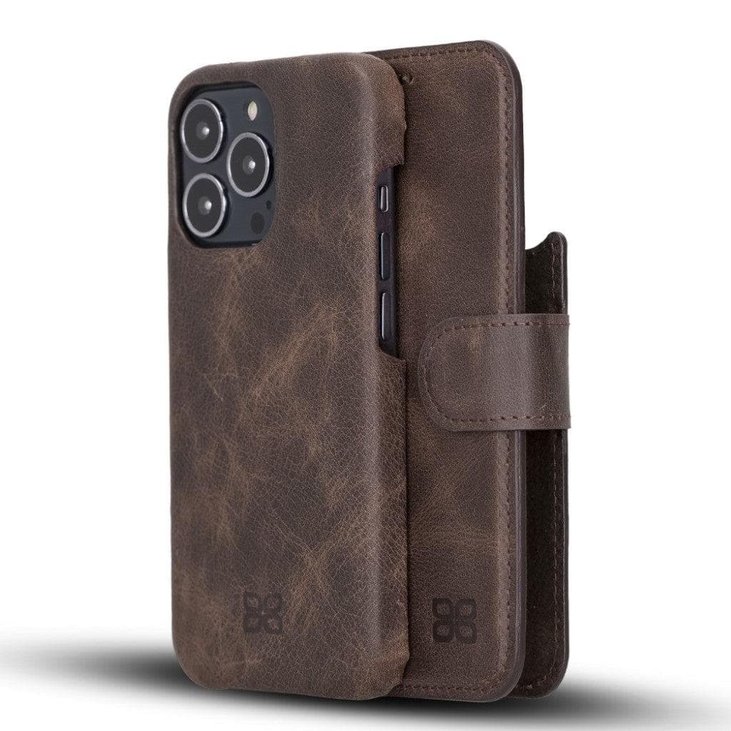 F360 Magic Wallet iPhone 13 Series Genuine Leather Detachable Wallet Case