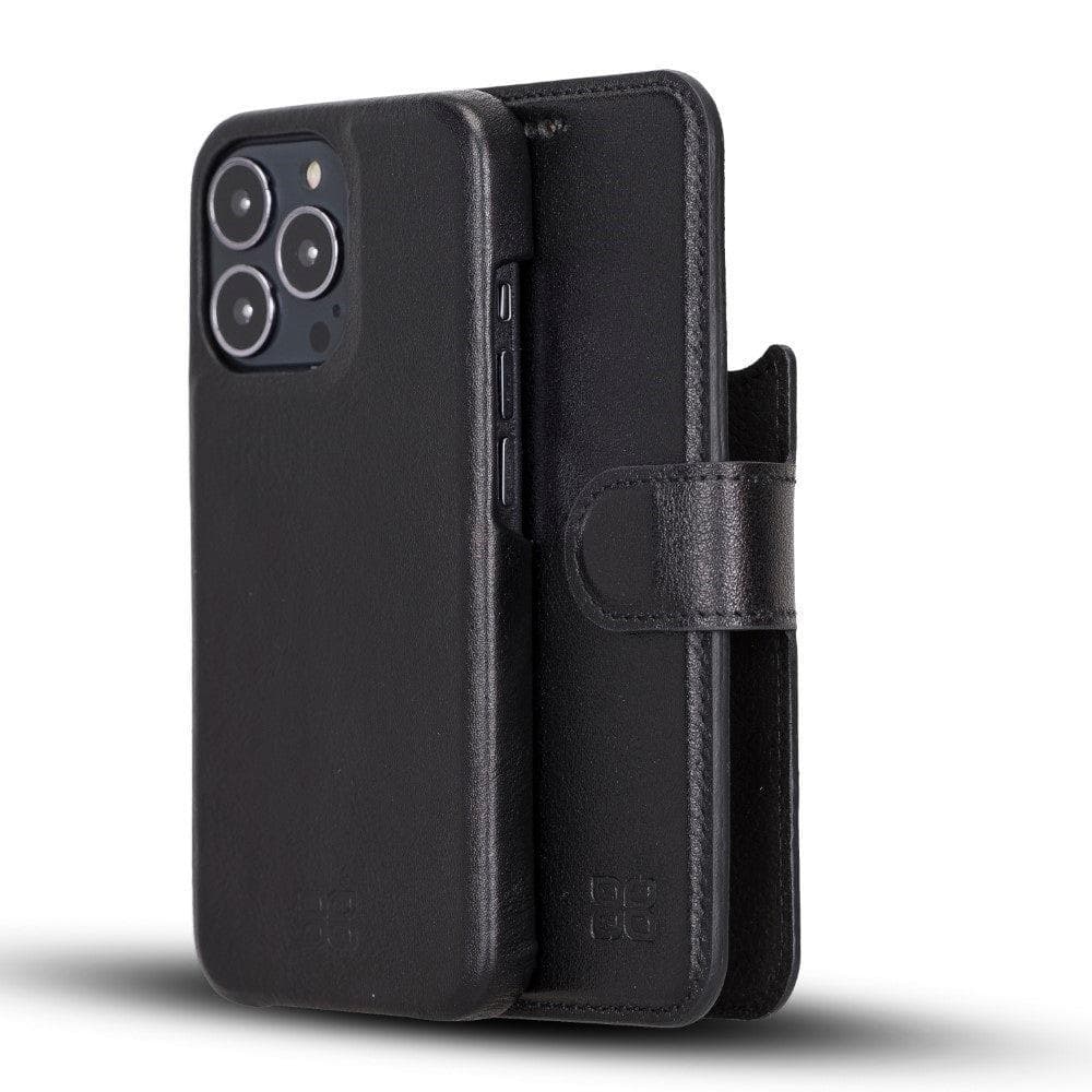 F360 Magic Wallet iPhone 13 Series Genuine Leather Detachable Wallet Case