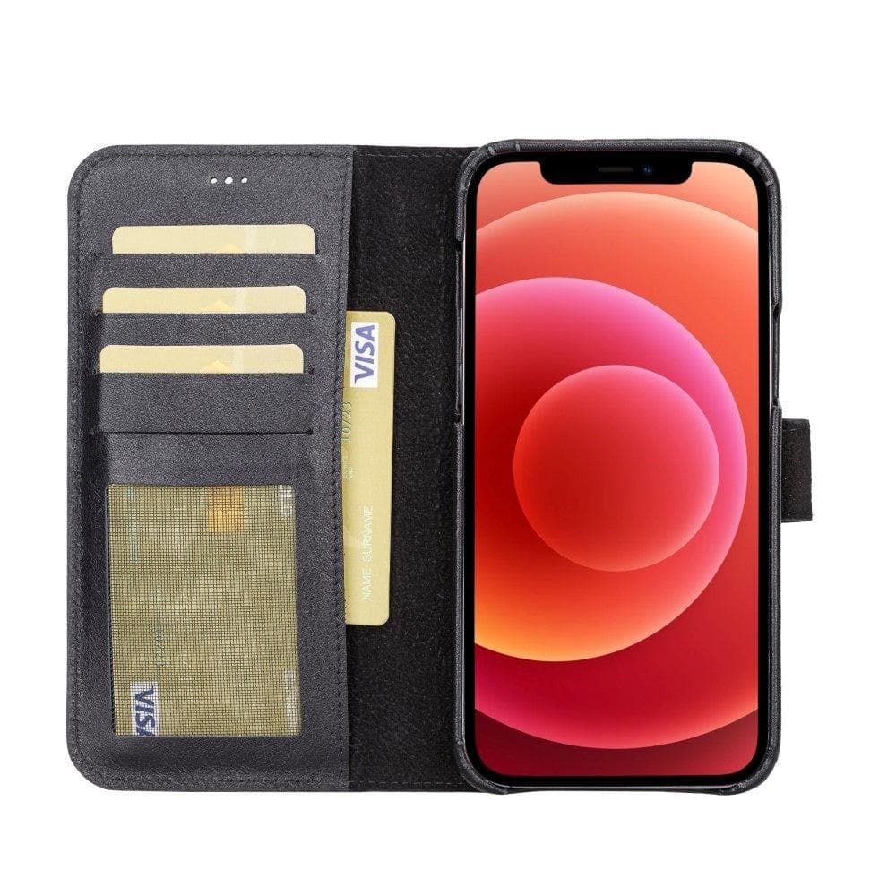 F360 Magic Wallet iPhone 13 Series Genuine Leather Detachable Wallet Case