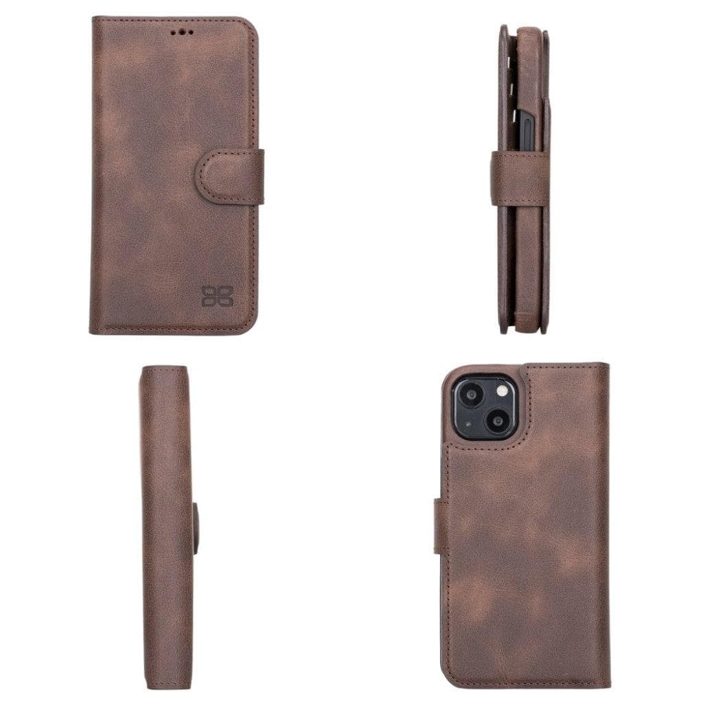 F360 Magic Wallet iPhone 13 Series Genuine Leather Detachable Wallet Case