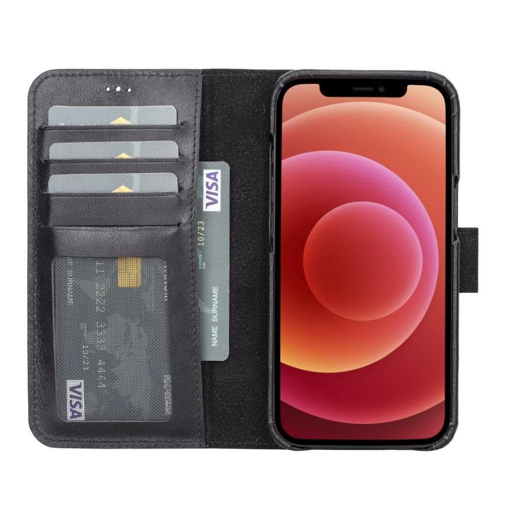 F360 Magic Wallet iPhone 13 Series Genuine Leather Detachable Wallet Case