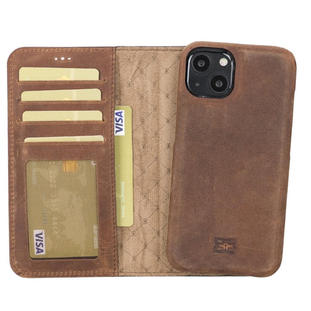 F360 Magic Wallet iPhone 13 Series Genuine Leather Detachable Wallet Case