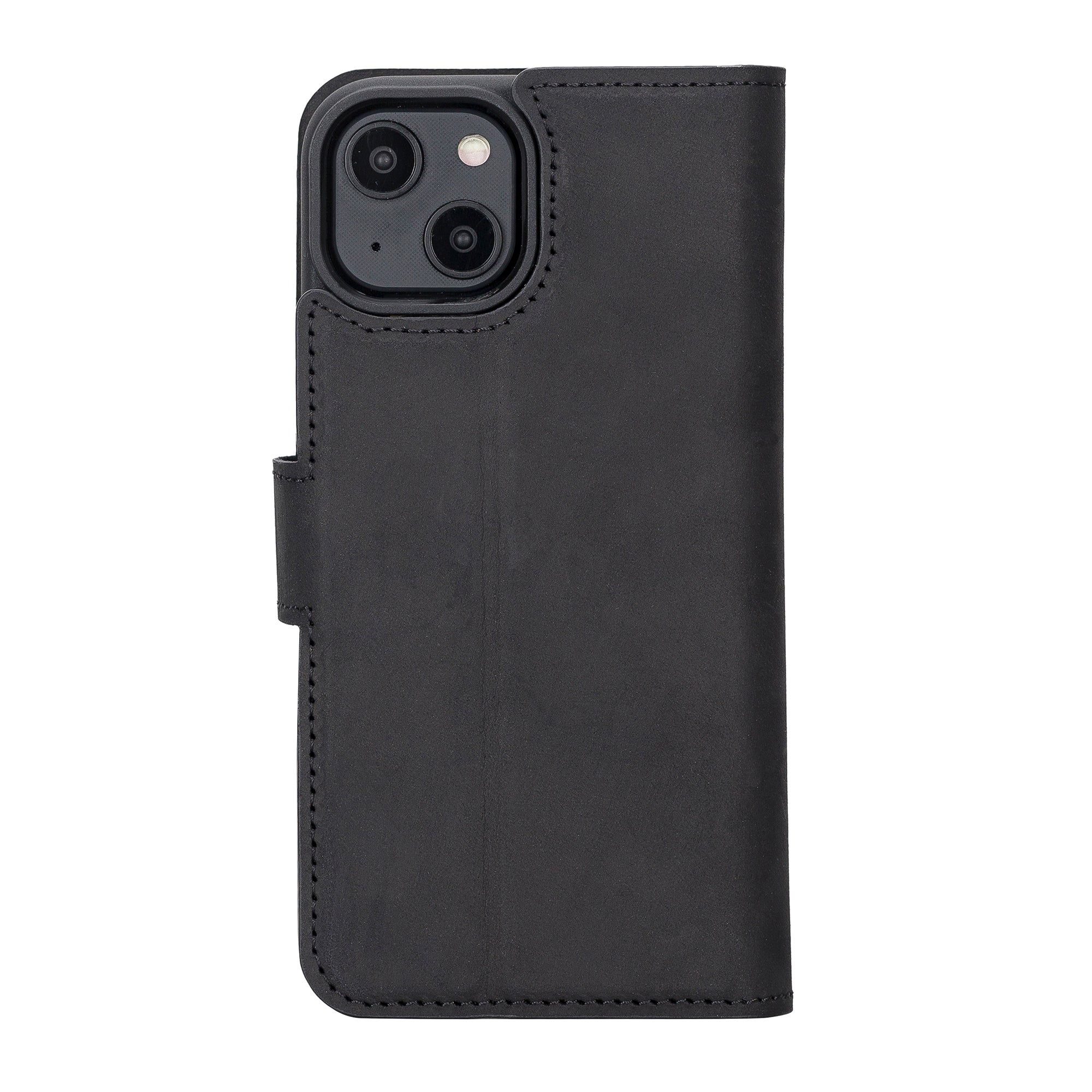 Liluri iPhone 14 Series Magnetic Detachable Genuine Leather Wallet Case