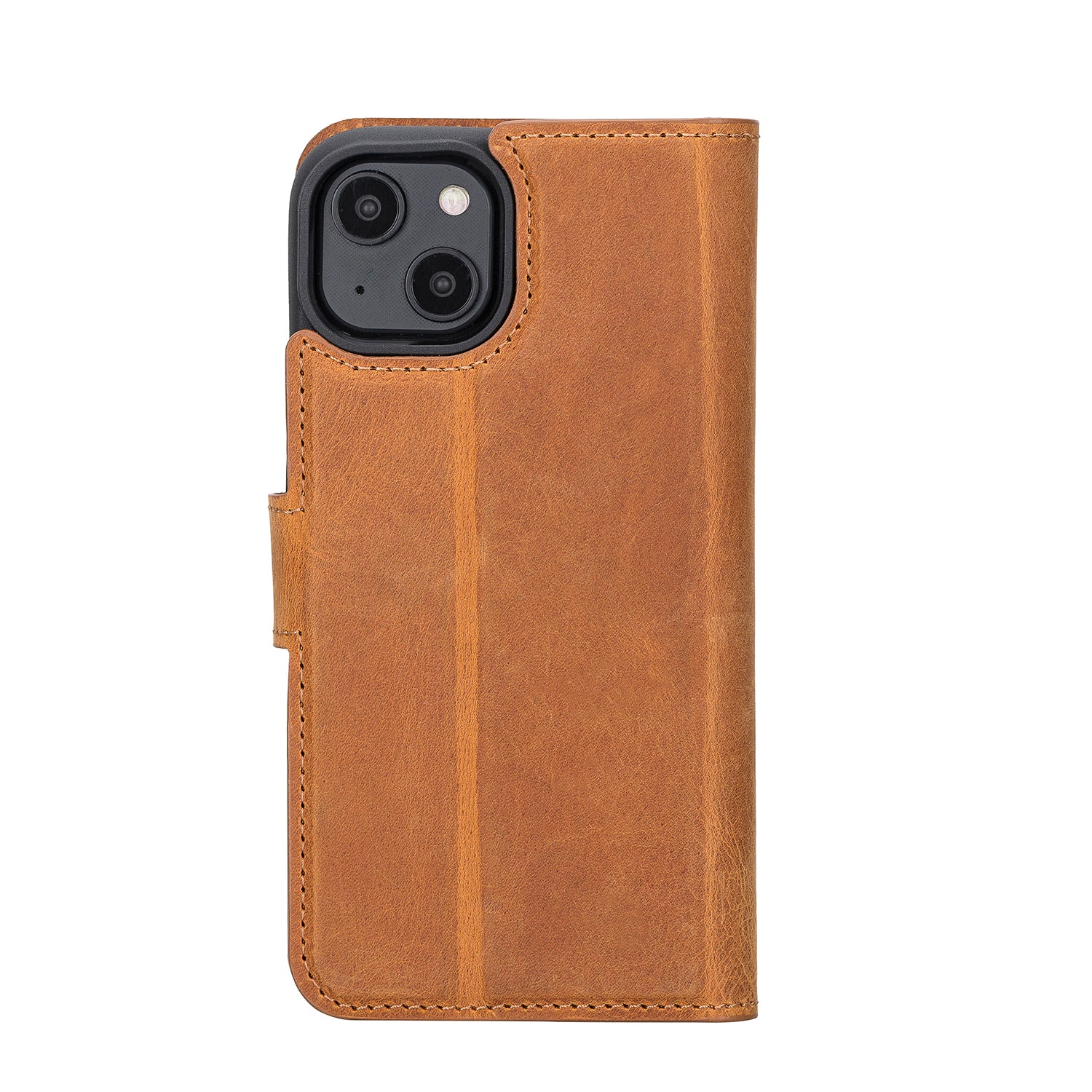 Liluri iPhone 14 Series Magnetic Detachable Genuine Leather Wallet Case