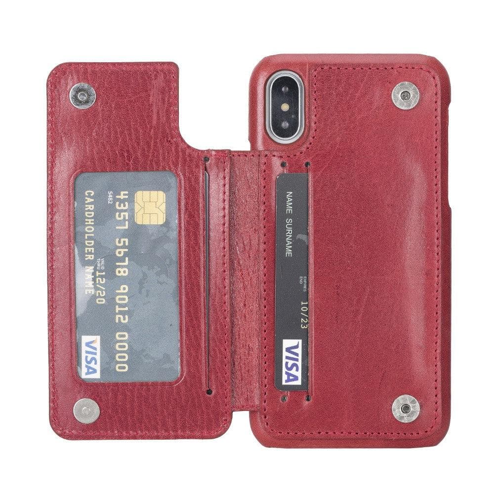 Ultimate Holder Genuine Leather Back Cover for iPhone X Series