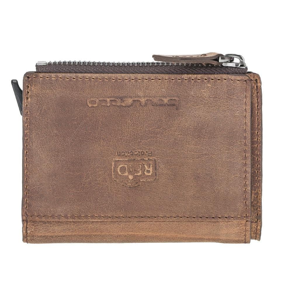 Leather Zip Mechanical Card Holder