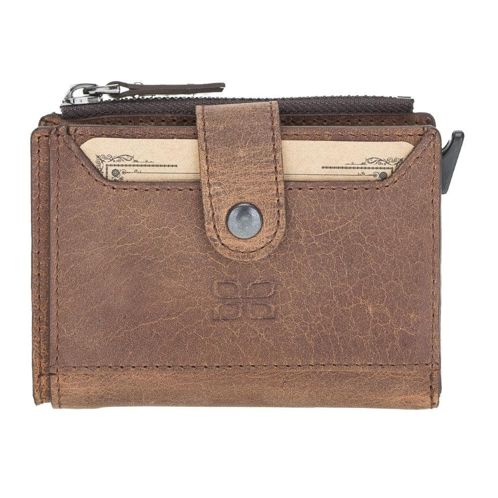 Leather Zip Mechanical Card Holder