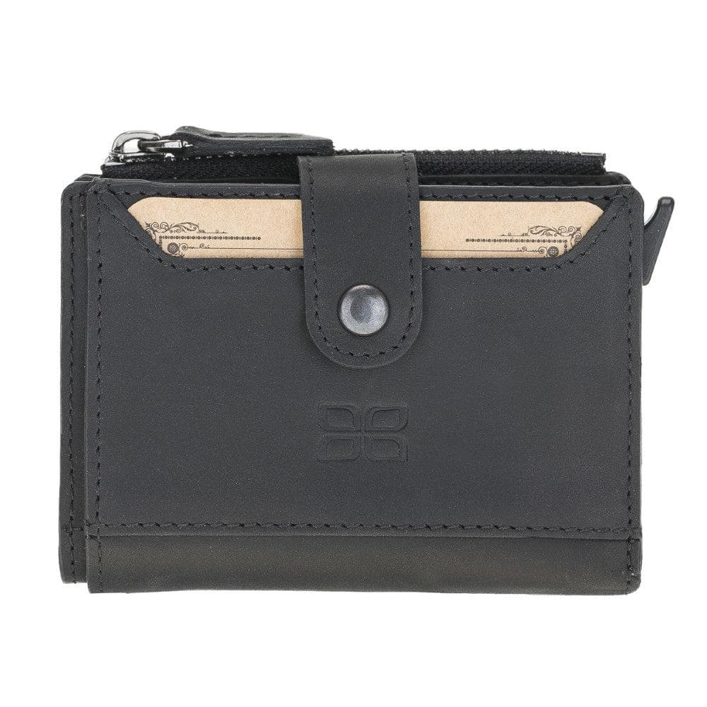 Leather Zip Mechanical Card Holder