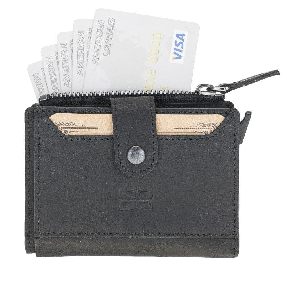 Leather Zip Mechanical Card Holder