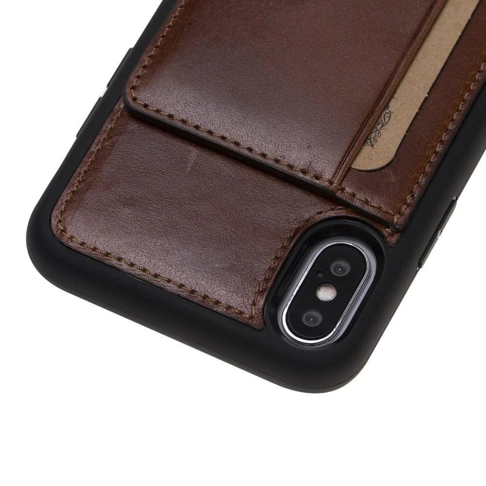 Flex Stand iPhone X Genuine Leather Case - FXS