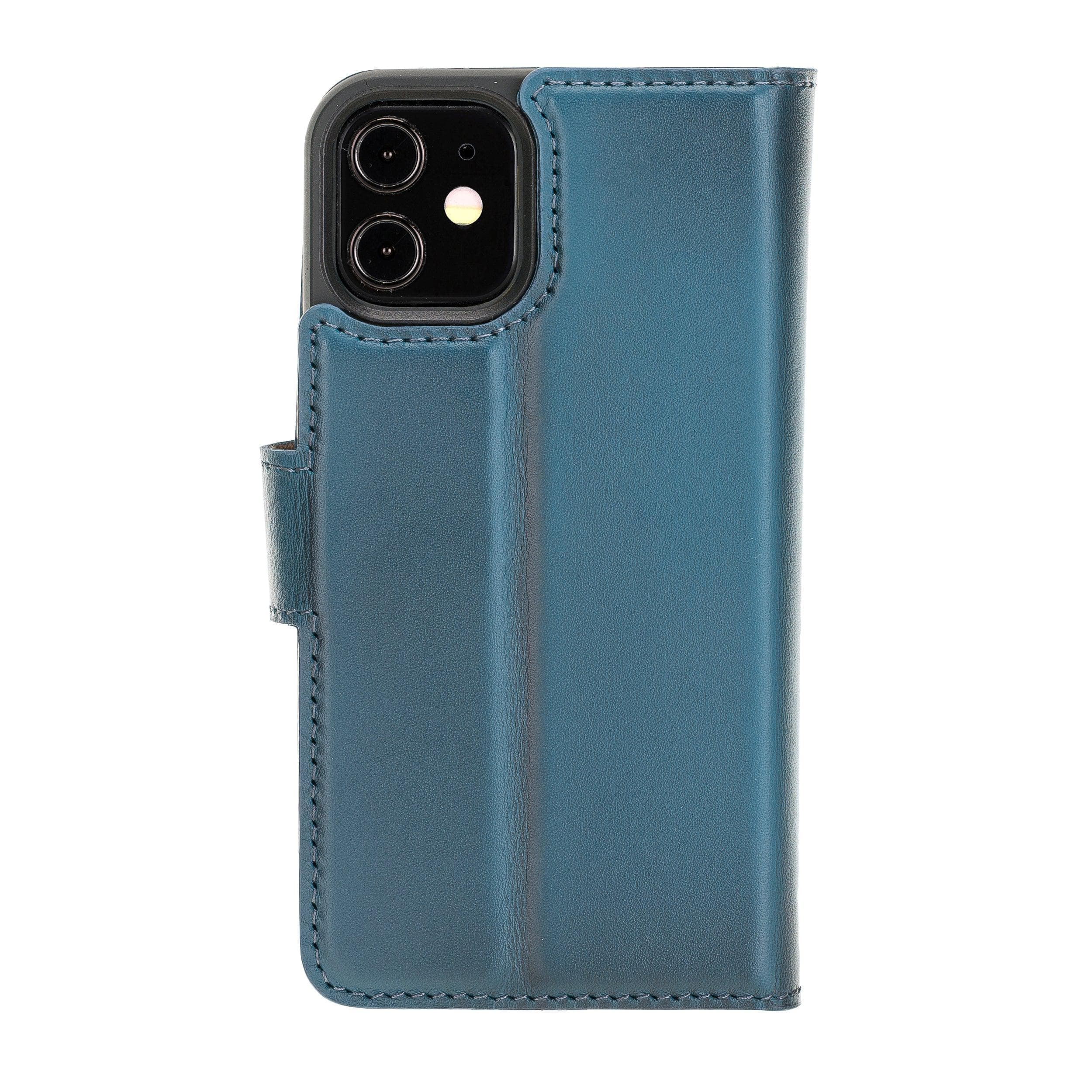 Magic iPhone 12 Series Detachable Leather Wallet Cases - MW