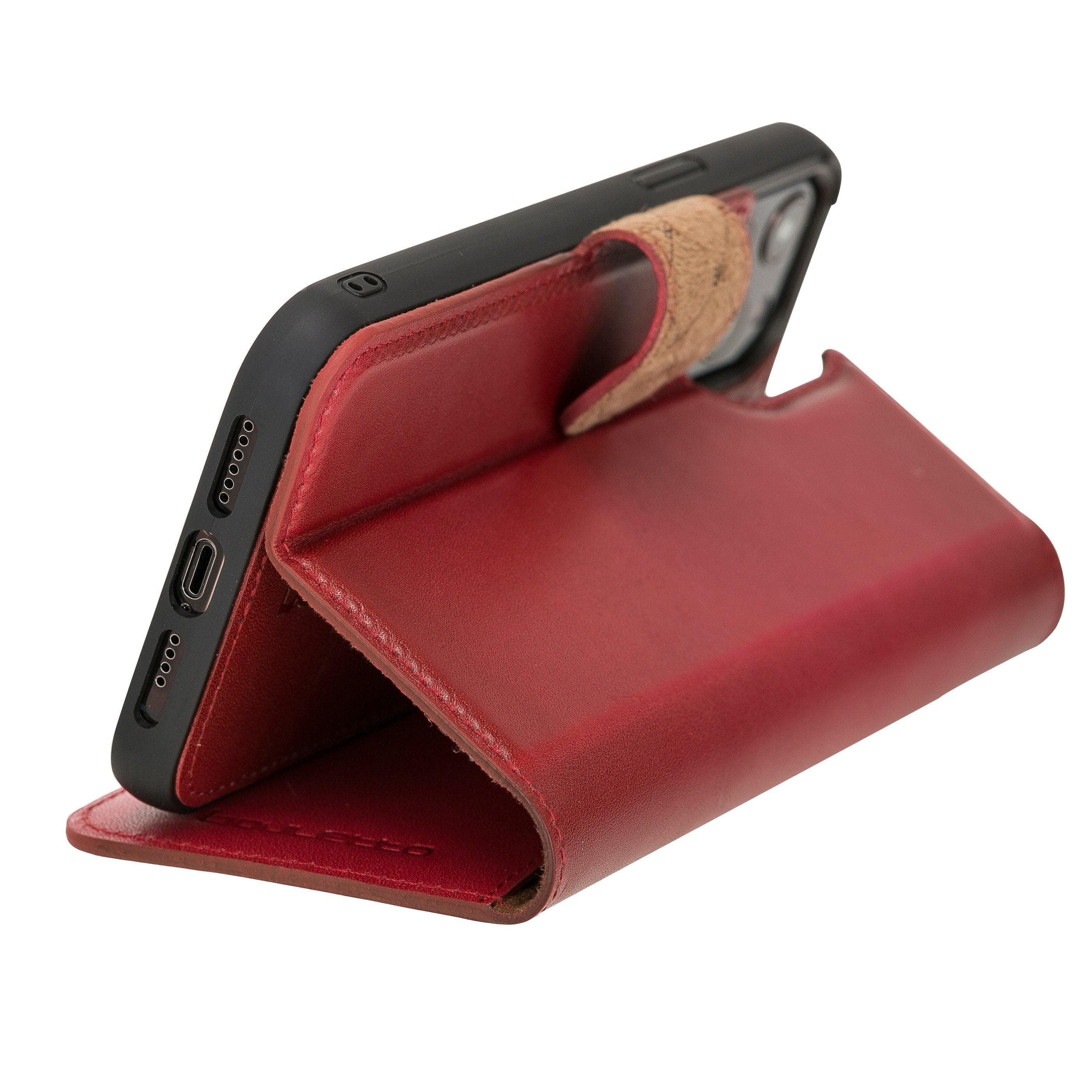 Magic iPhone 12 Series Detachable Leather Wallet Cases - MW