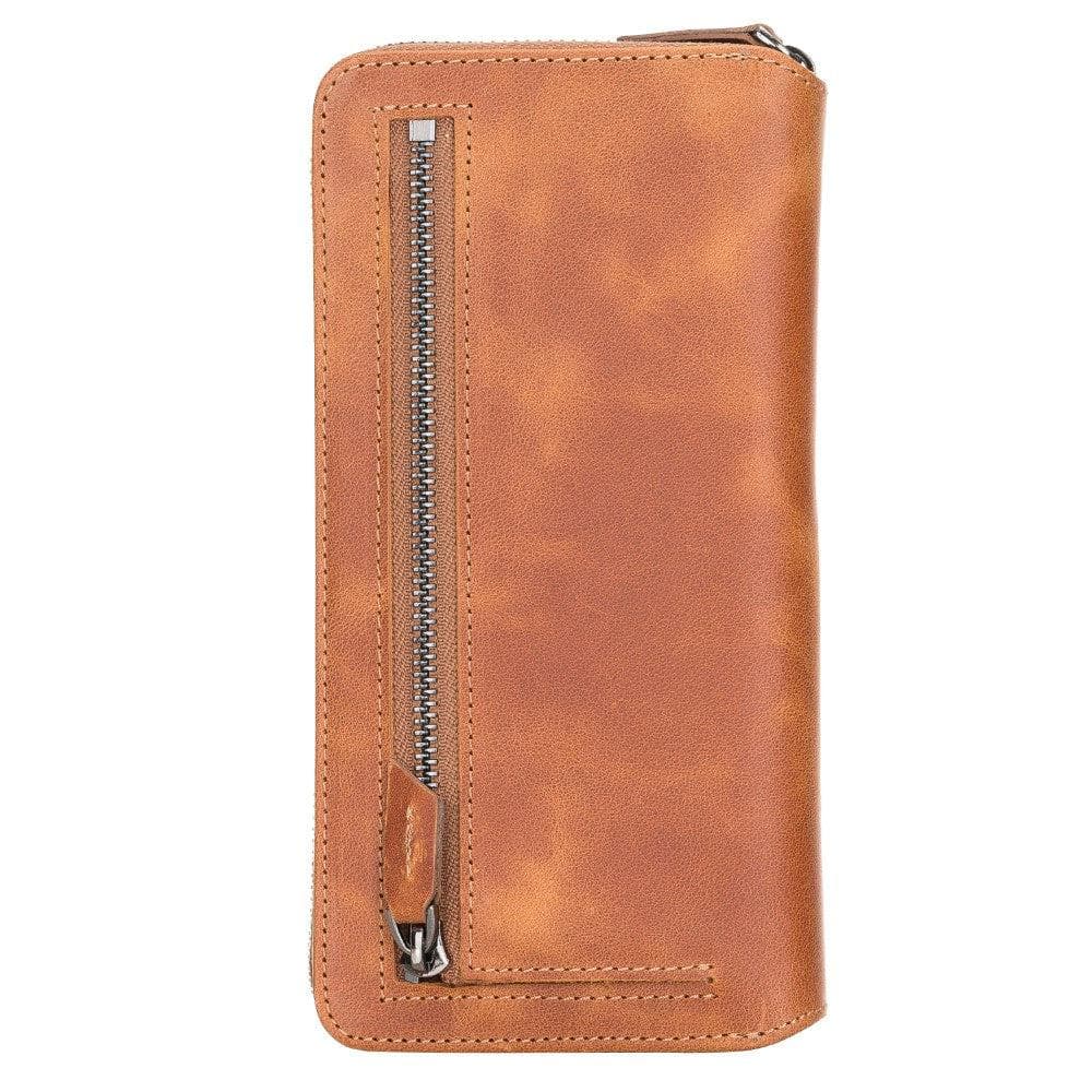 Pouch Magic Wallet Samsung Galaxy S21 Series Detachable and Zipper Genuine Leather Wallet Case - PMW