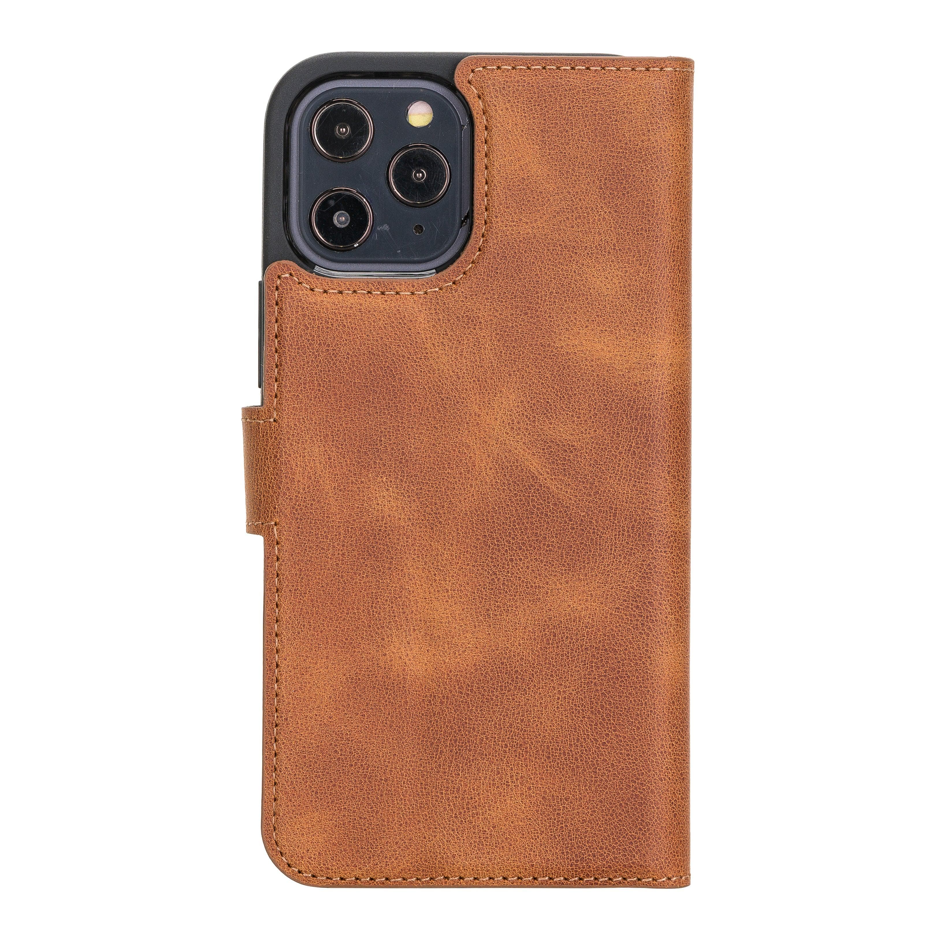 Magic iPhone 12 Series Detachable Leather Wallet Cases - MW