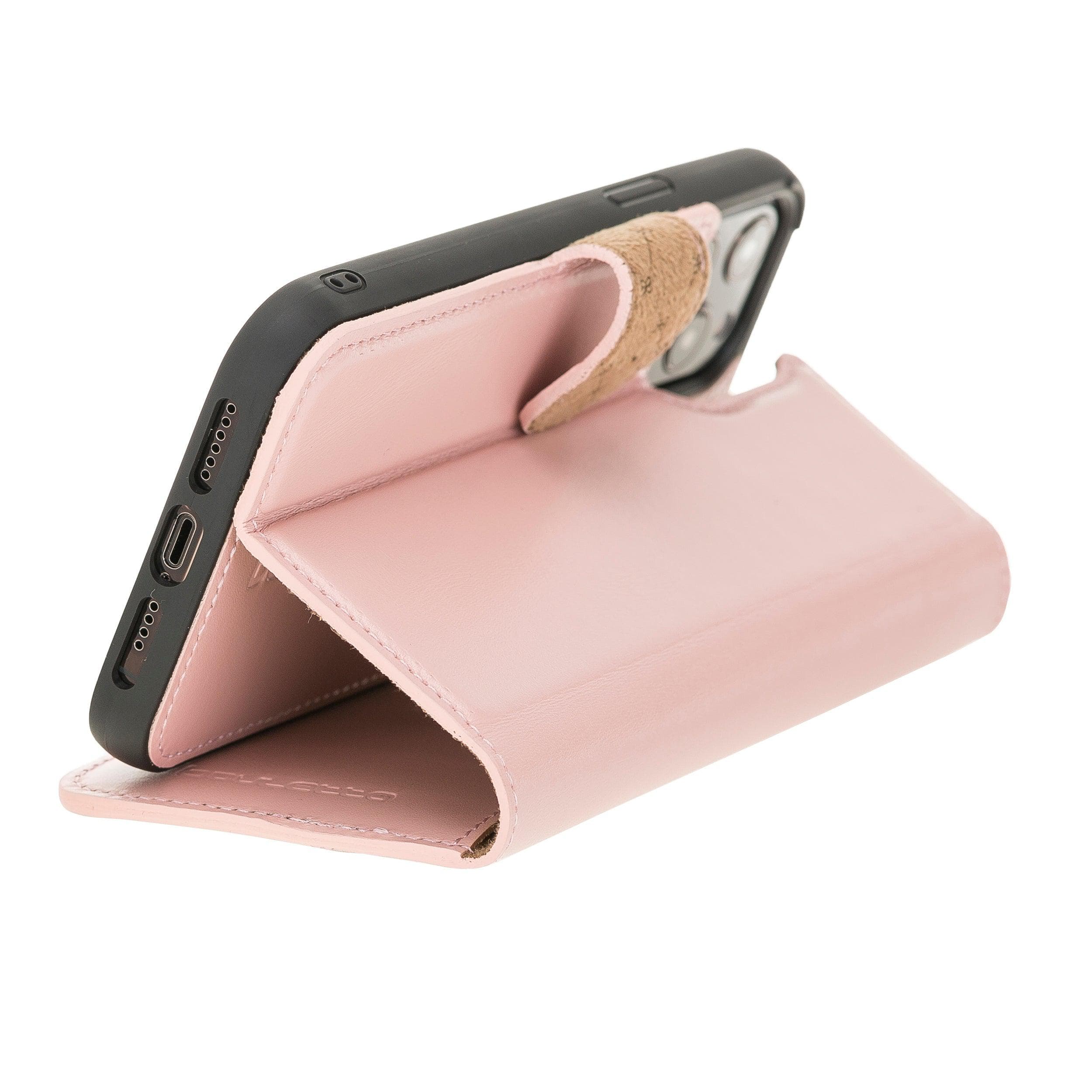 Magic iPhone 12 Series Detachable Leather Wallet Cases - MW