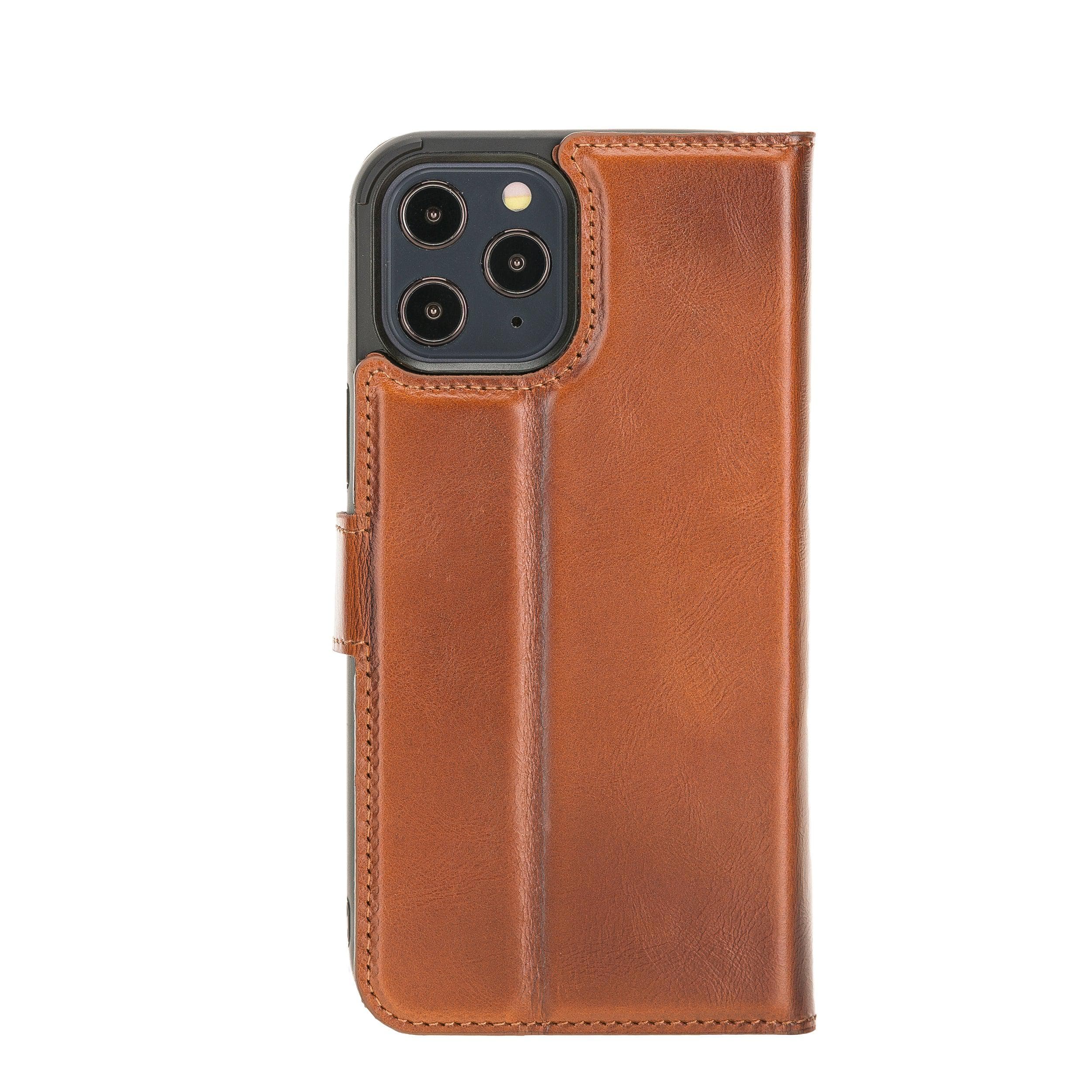 Magic iPhone 12 Series Detachable Leather Wallet Cases - MW