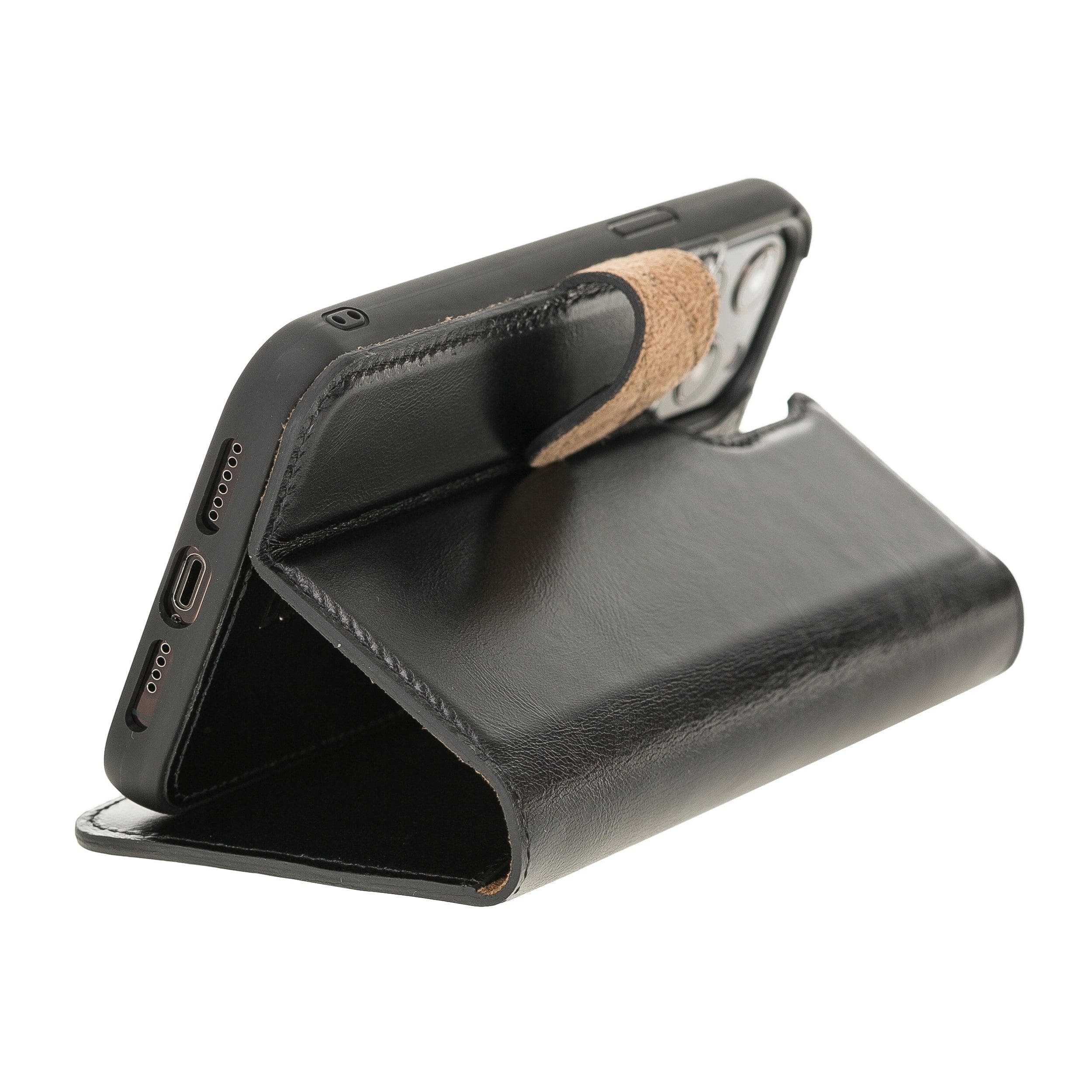 Magic iPhone 12 Series Detachable Leather Wallet Cases - MW