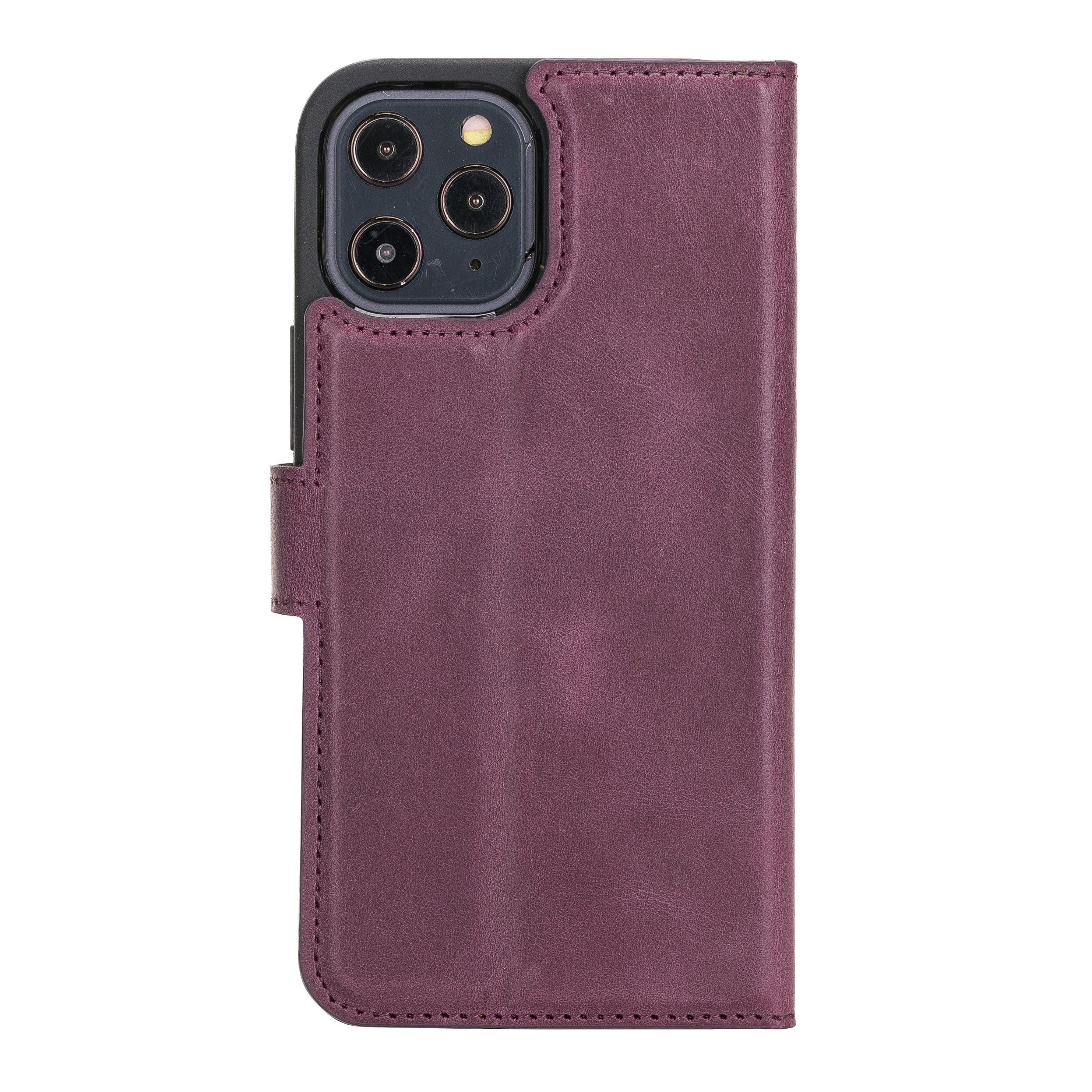 Magic iPhone 12 Series Detachable Leather Wallet Cases - MW