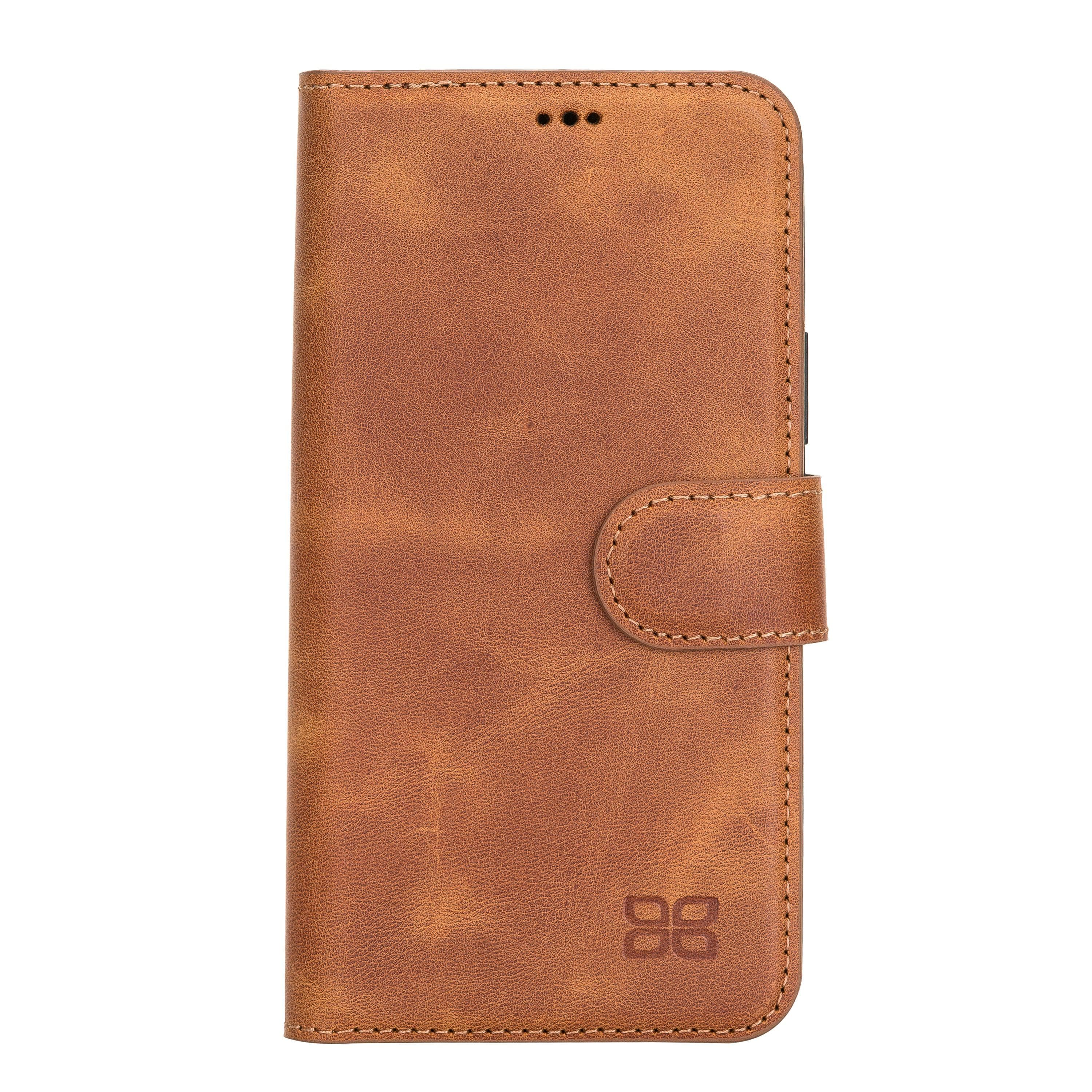 Magic iPhone 12 Series Detachable Leather Wallet Cases - MW