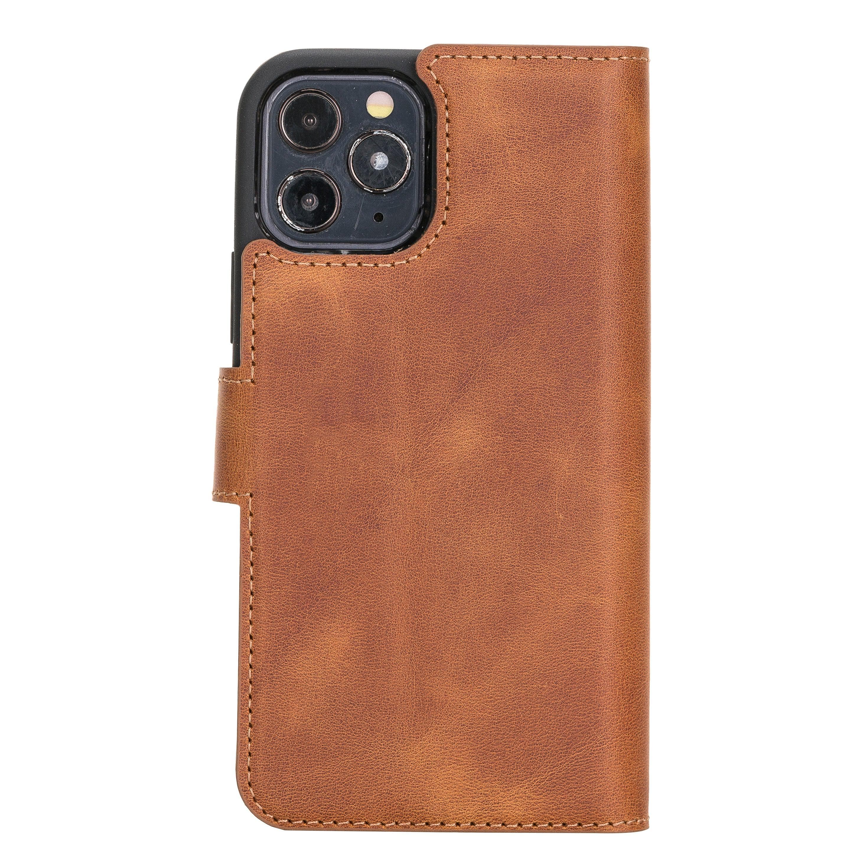 Magic iPhone 12 Series Detachable Leather Wallet Cases - MW