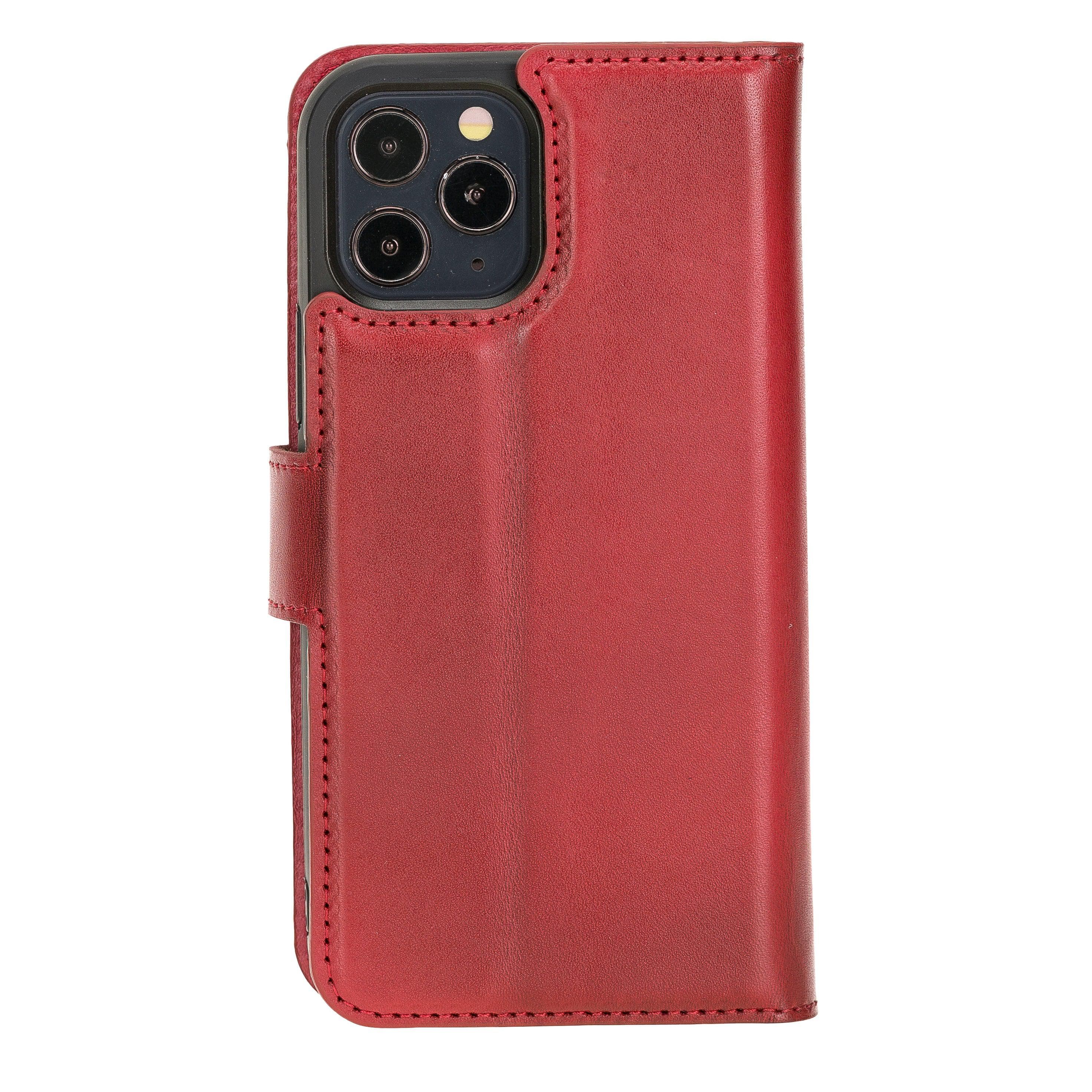 Magic iPhone 12 Series Detachable Leather Wallet Cases - MW