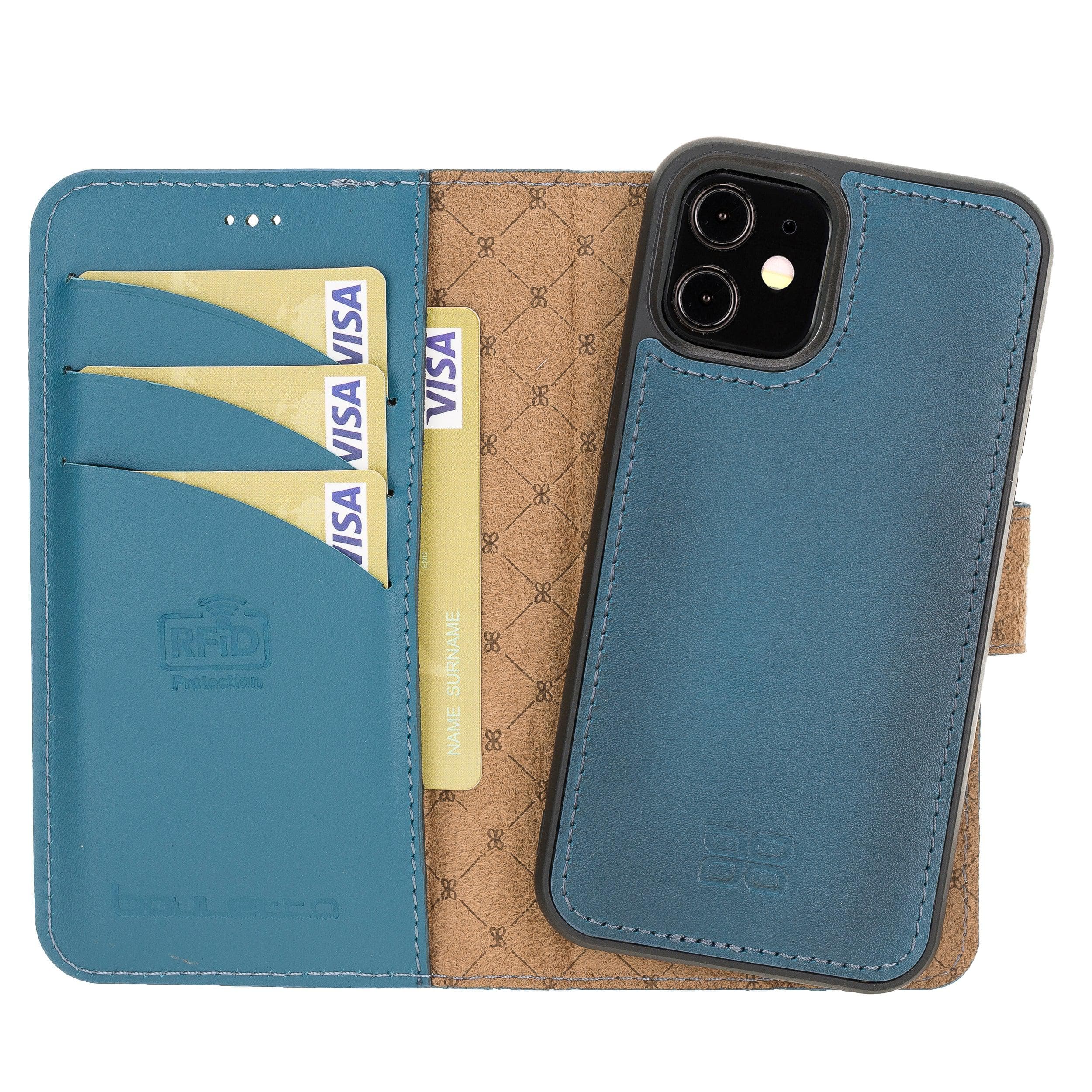 Magic iPhone 12 Series Detachable Leather Wallet Cases - MW