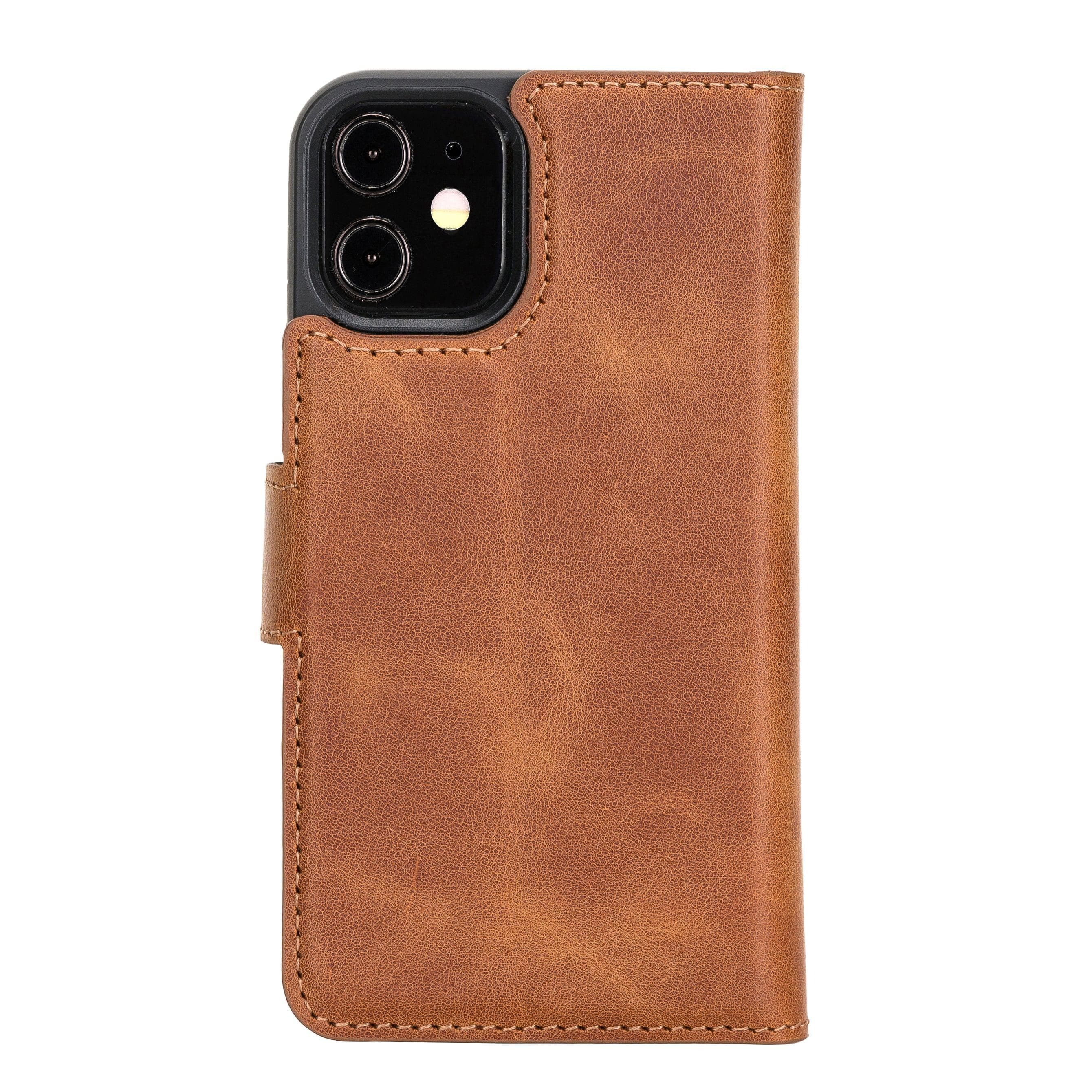 Magic iPhone 12 Series Detachable Leather Wallet Cases - MW