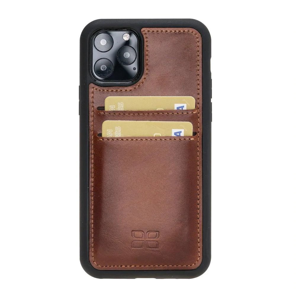 Flex Cover Card Holder iPhone 11 Series Genuine Leather Back Cover / FXC CCP