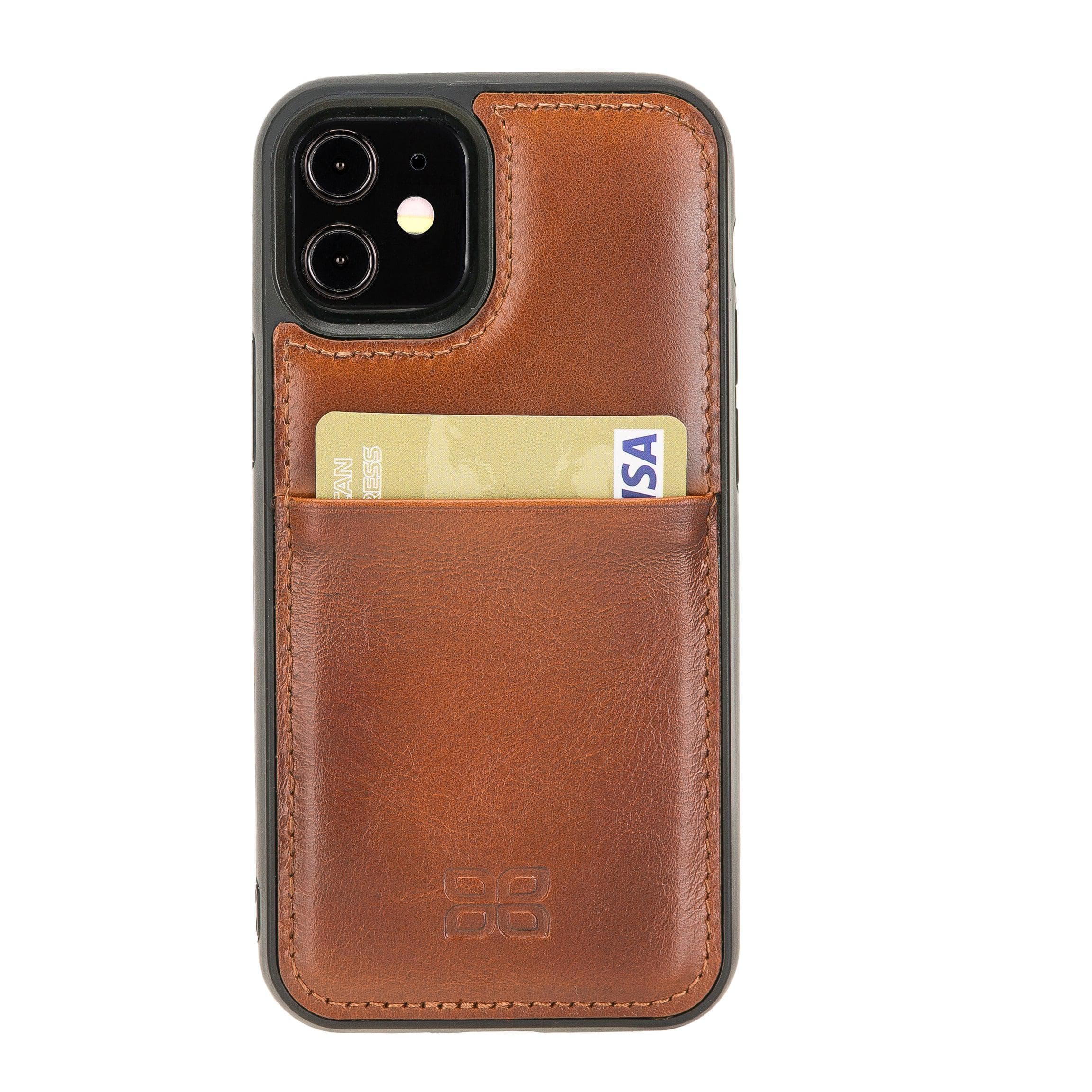 Flex Cover Card Holder iPhone 12 Series Genuine Leather Back Cover / FXC CCP