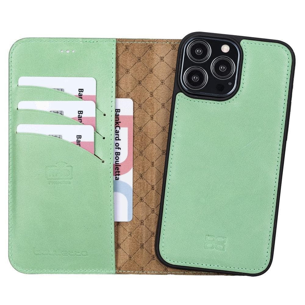 Magic iPhone 13 Series Detachable Colorful Leather Wallet Cases - MW