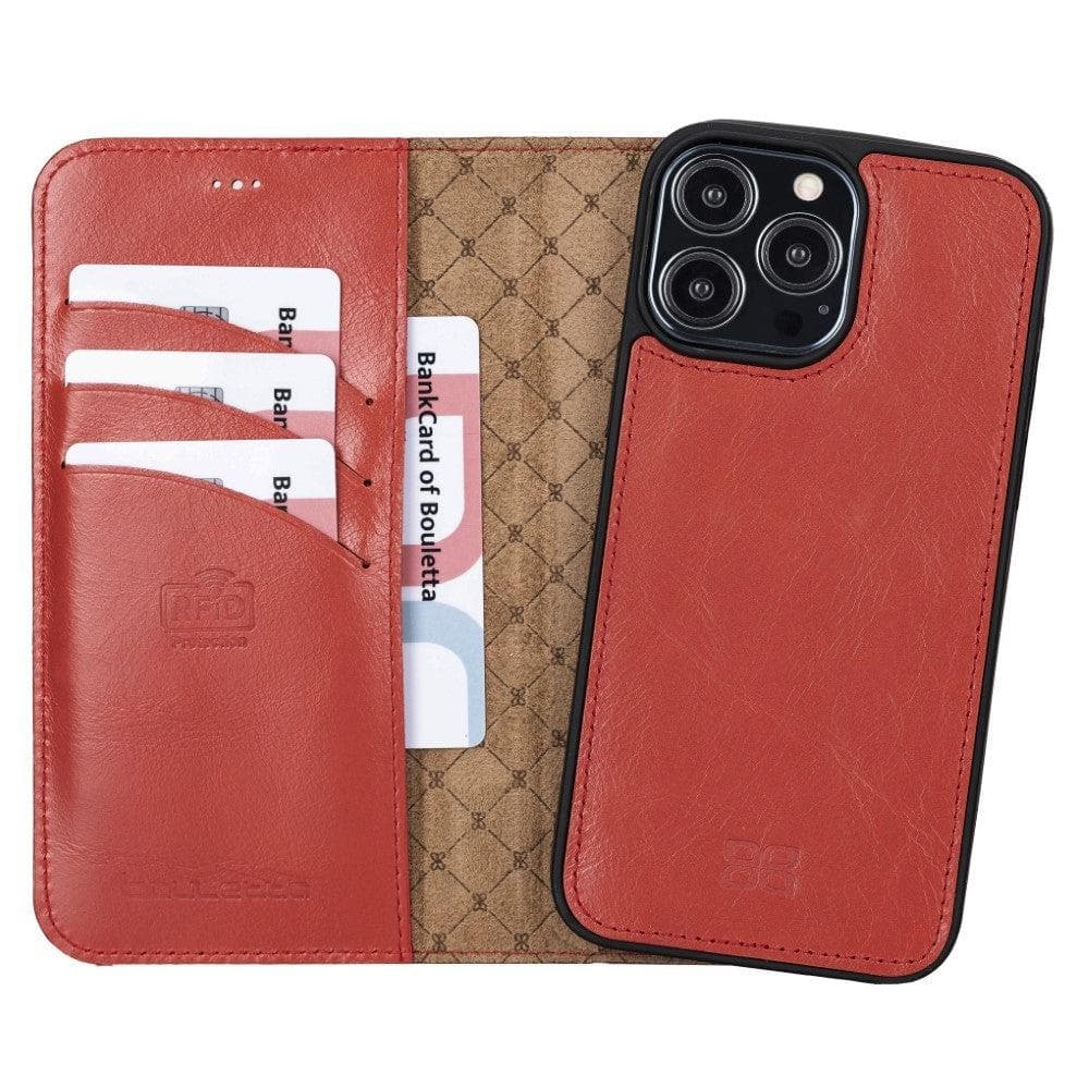 Magic iPhone 13 Series Detachable Colorful Leather Wallet Cases - MW