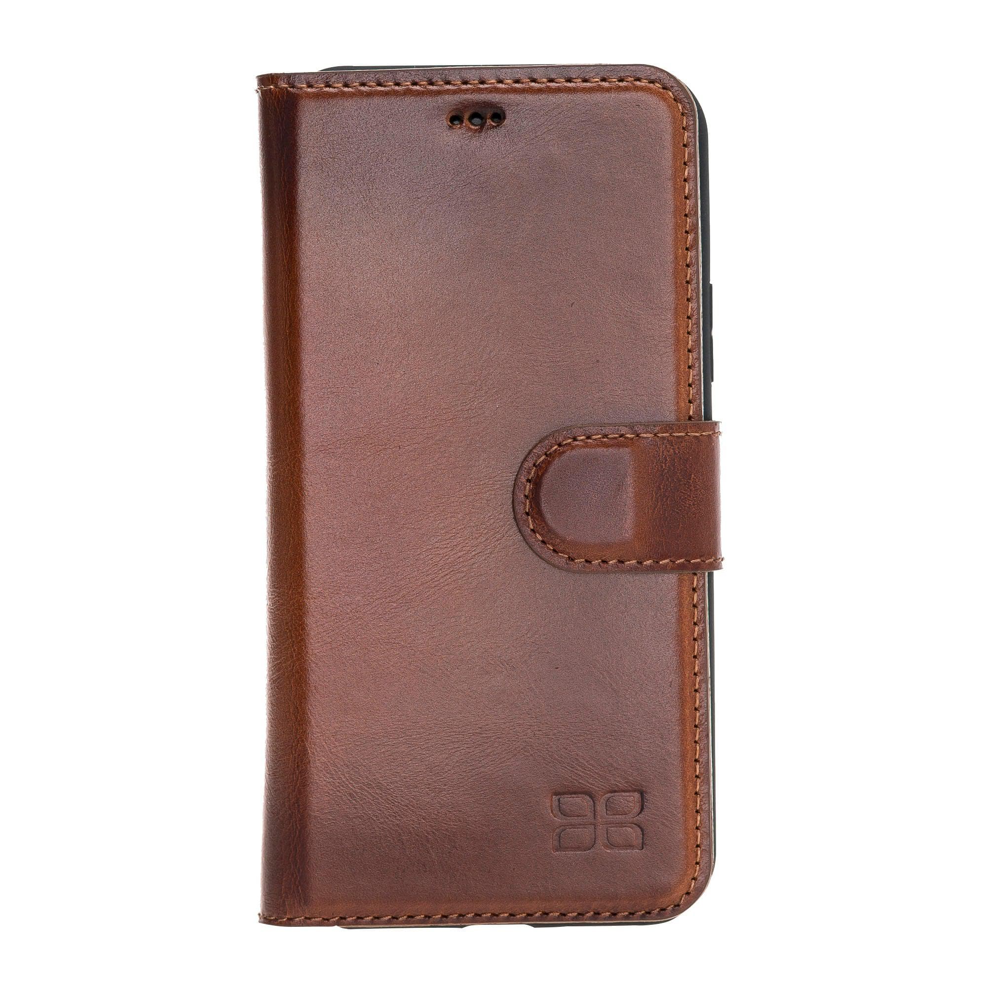 Magic iPhone 11 Series Detachable Genuine Leather Wallet Case - MW