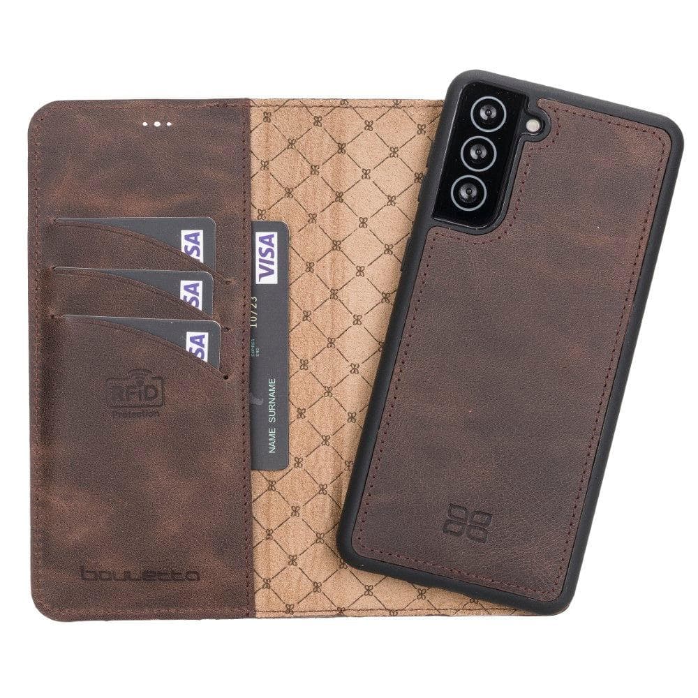 Samsung Galaxy S21 Series Detachable Leather Wallet Cases - MW