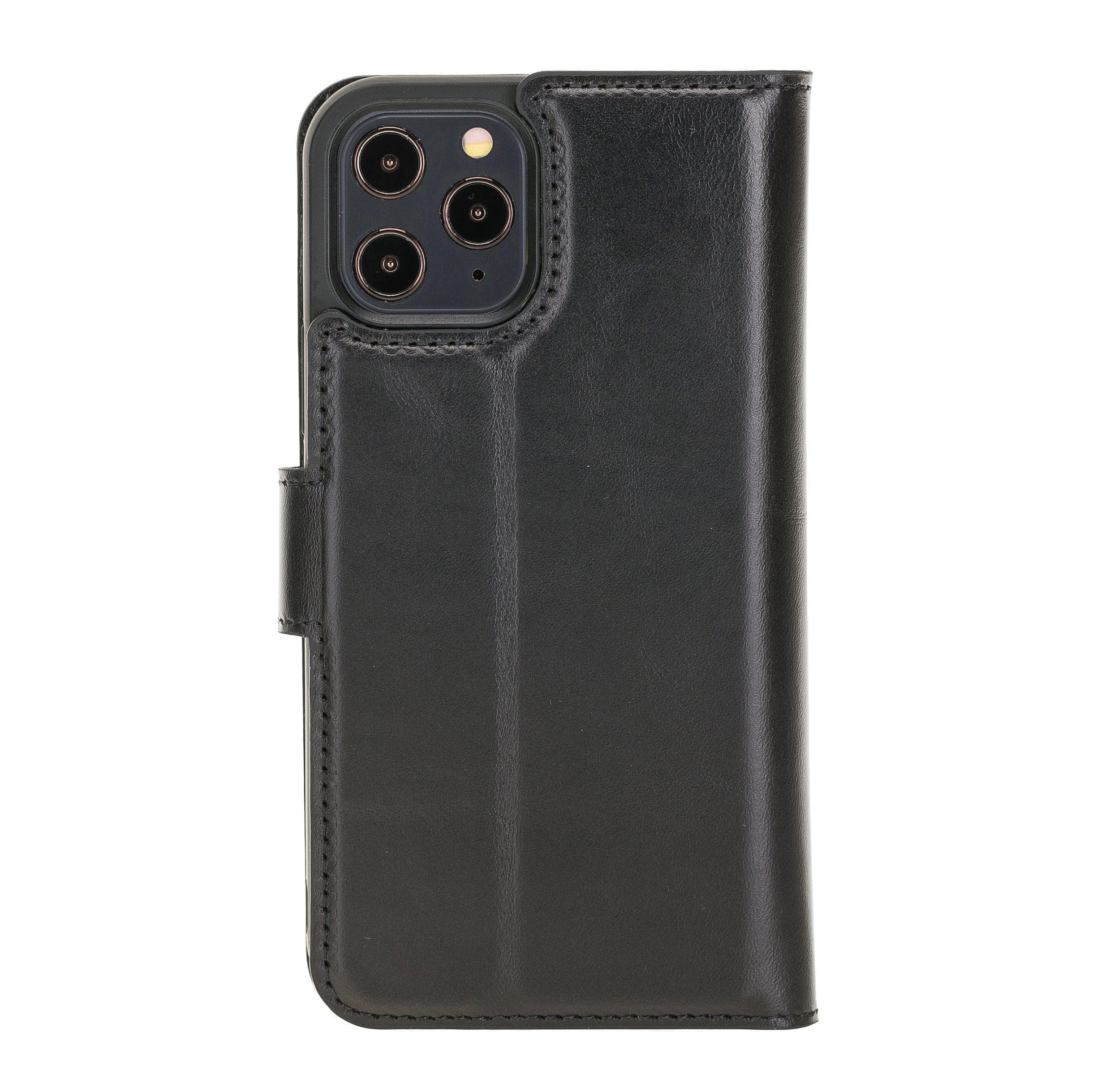 Non Detachable Leather Wallet Cases for Apple iPhone 12 Series