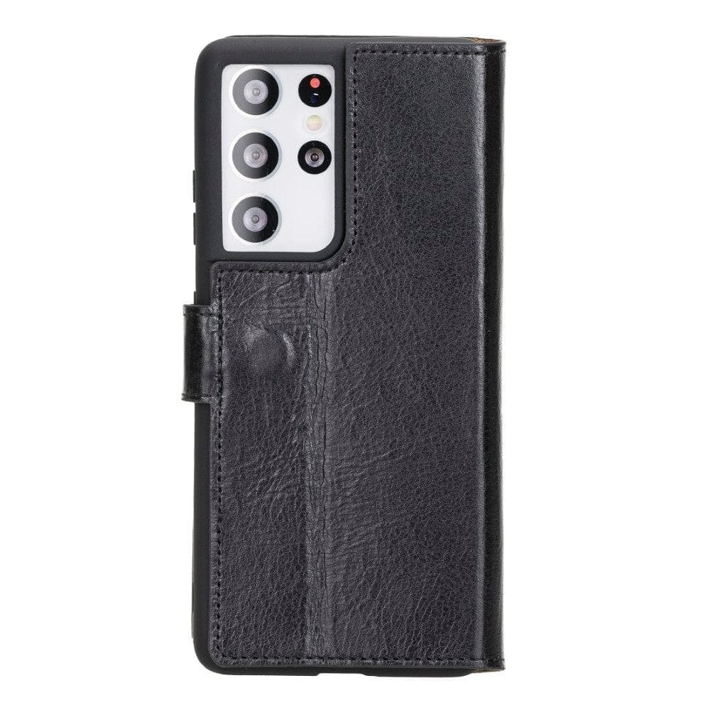 Non-Detachable Leather Wallet Cases for Samsung Galaxy S21 Series