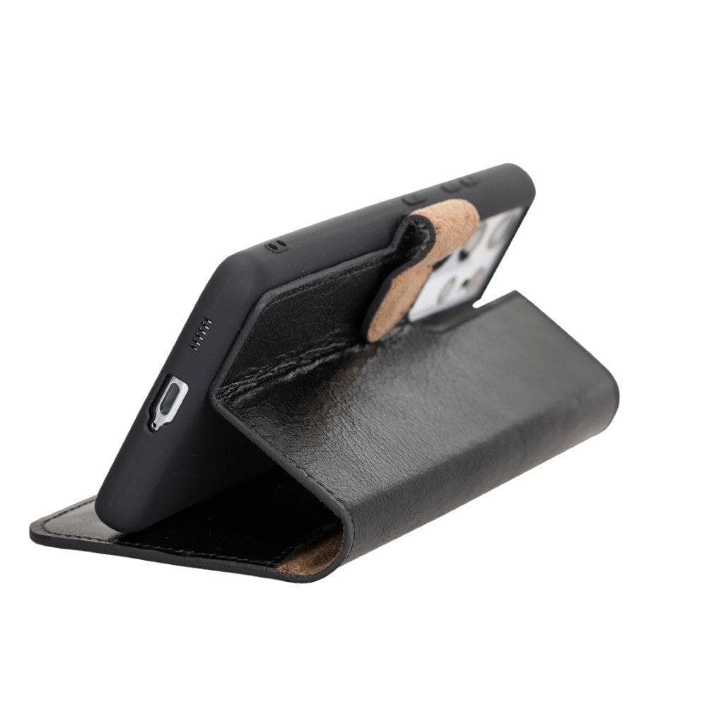 Non-Detachable Leather Wallet Cases for Samsung Galaxy S21 Series