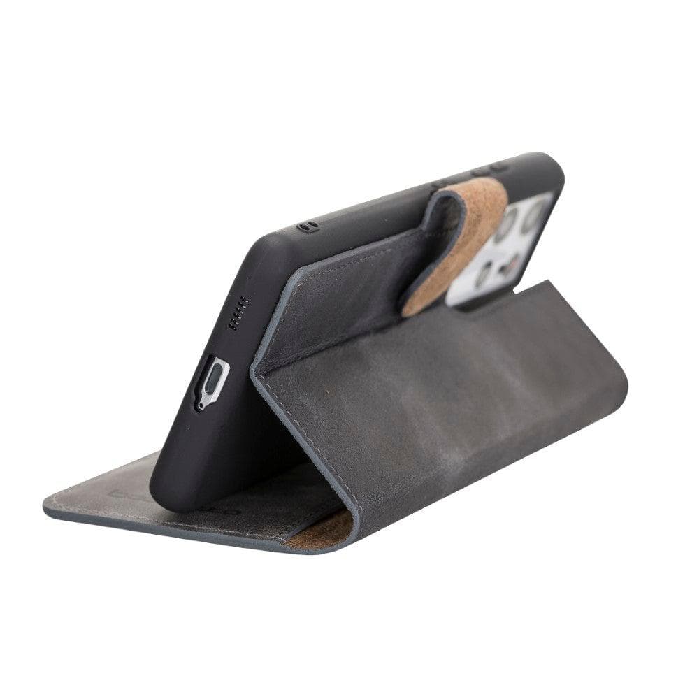 Non-Detachable Leather Wallet Cases for Samsung Galaxy S21 Series