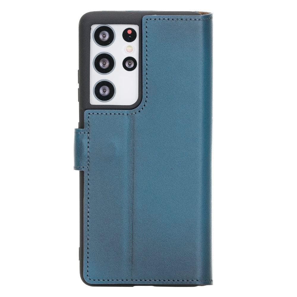 Non-Detachable Leather Wallet Cases for Samsung Galaxy S21 Series