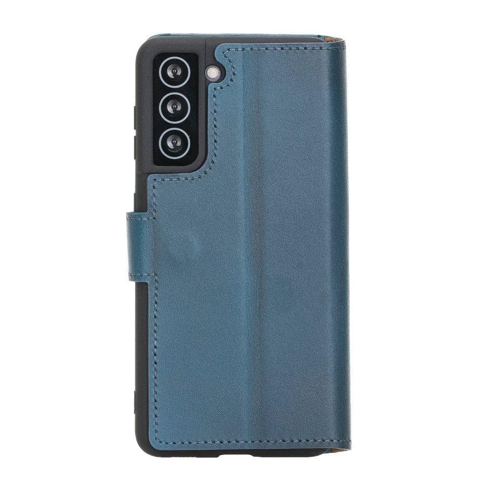 Non-Detachable Leather Wallet Cases for Samsung Galaxy S21 Series