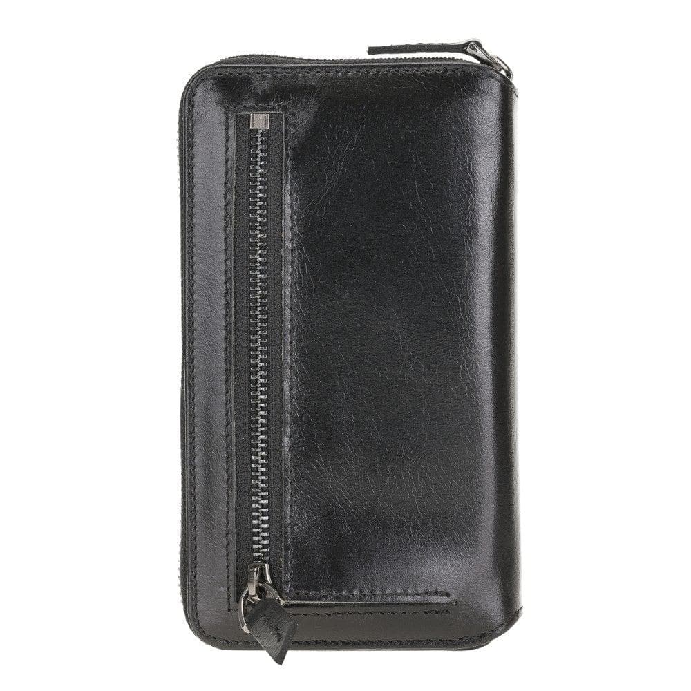 Pouch Magic Wallet iPhone 12 Series Detachable and Zipper Genuine Leather Wallet Case - PMW