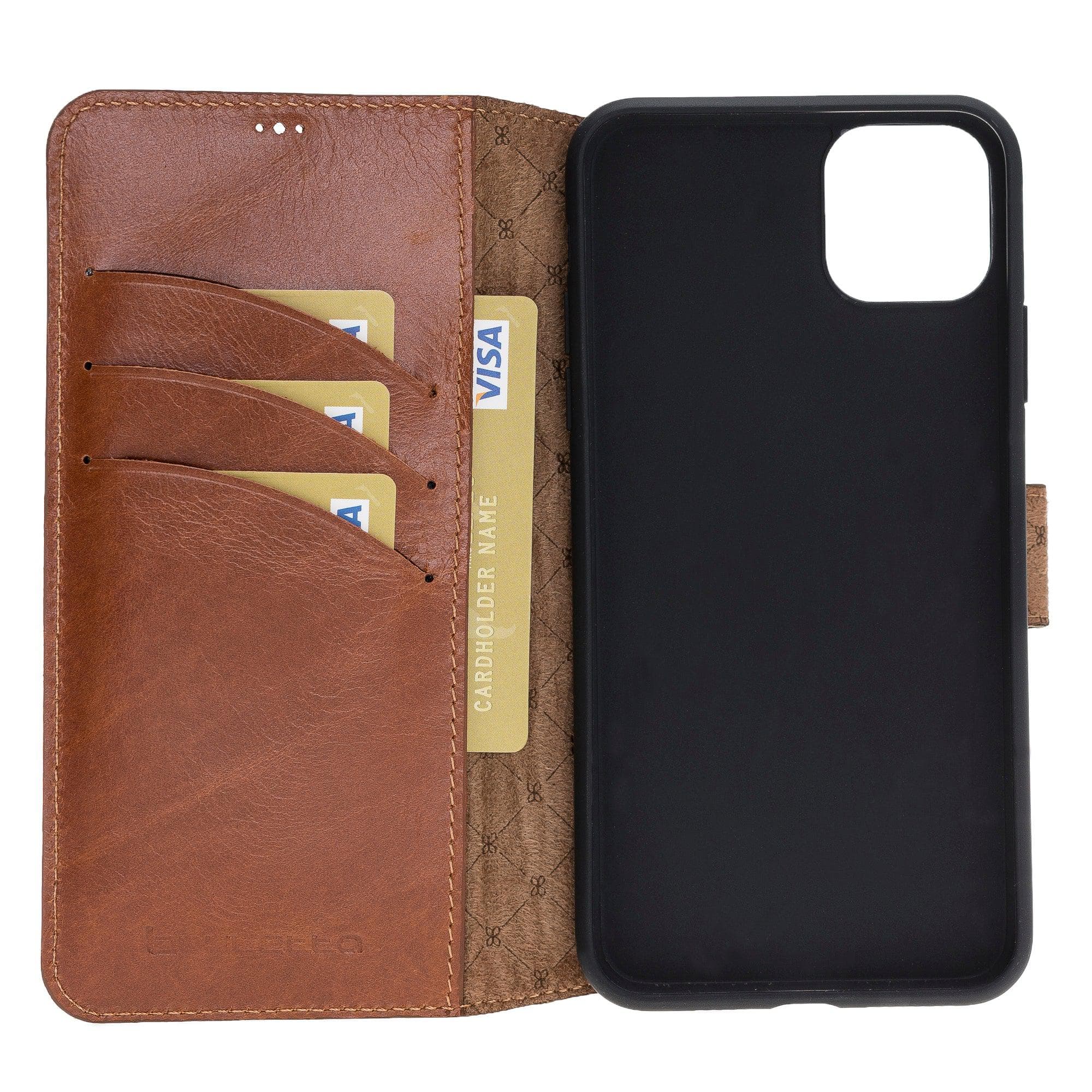 Wallet Folio with ID Slot Leather Wallet Case For Apple iPhone 11 Series