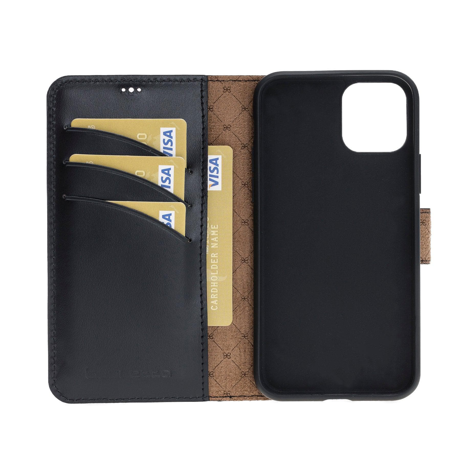 Wallet Folio with ID Slot Leather Wallet Case For Apple iPhone 11 Series