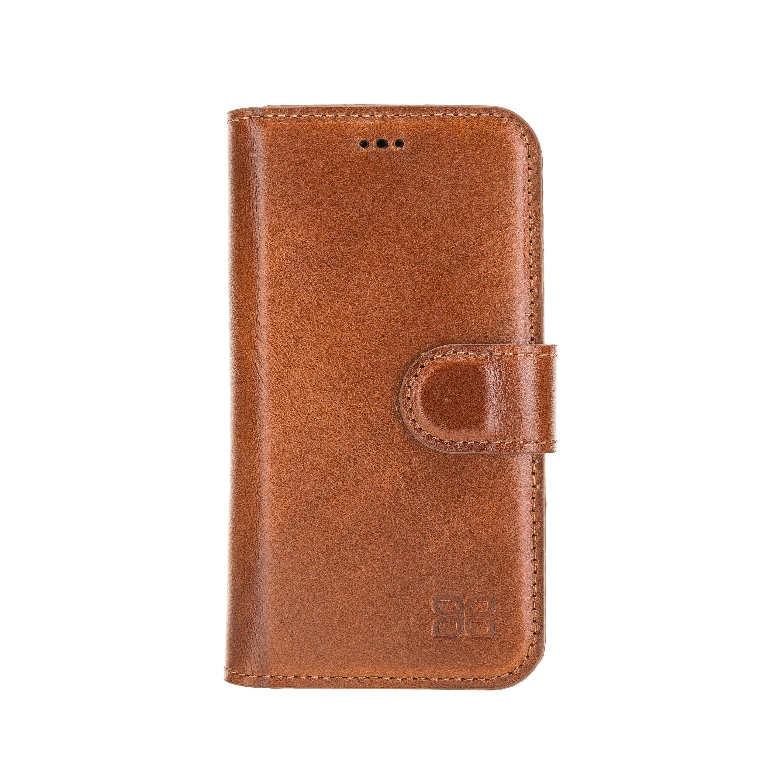 Non Detachable Leather Wallet Cases for Apple iPhone 12 Series