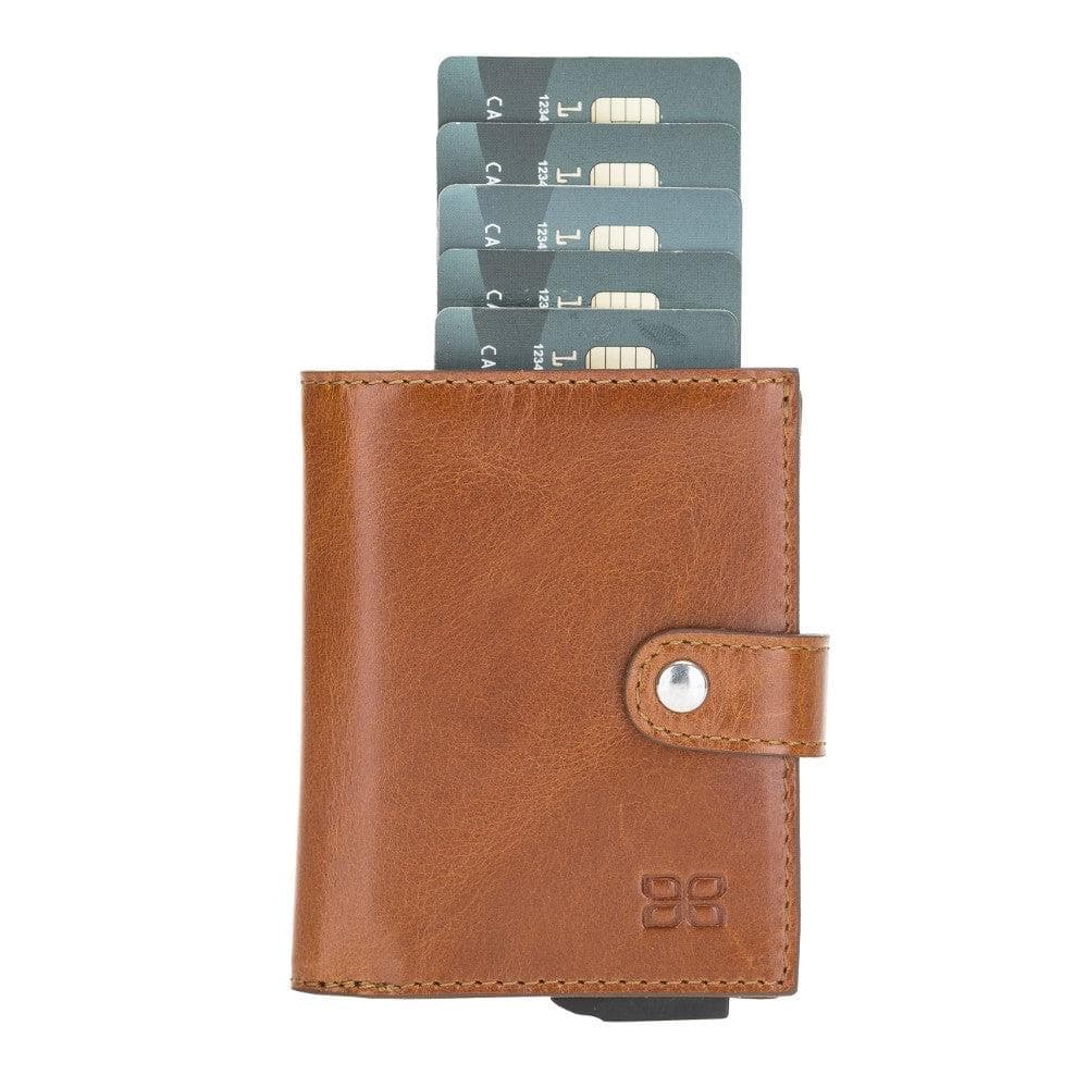 Palermo Zip Mechanical Leather Card Holder